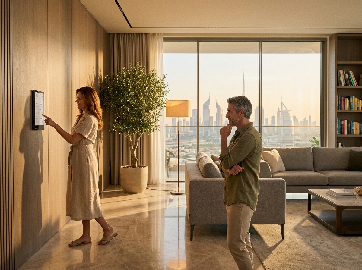luxury smart home automation in dubai villa lighting control