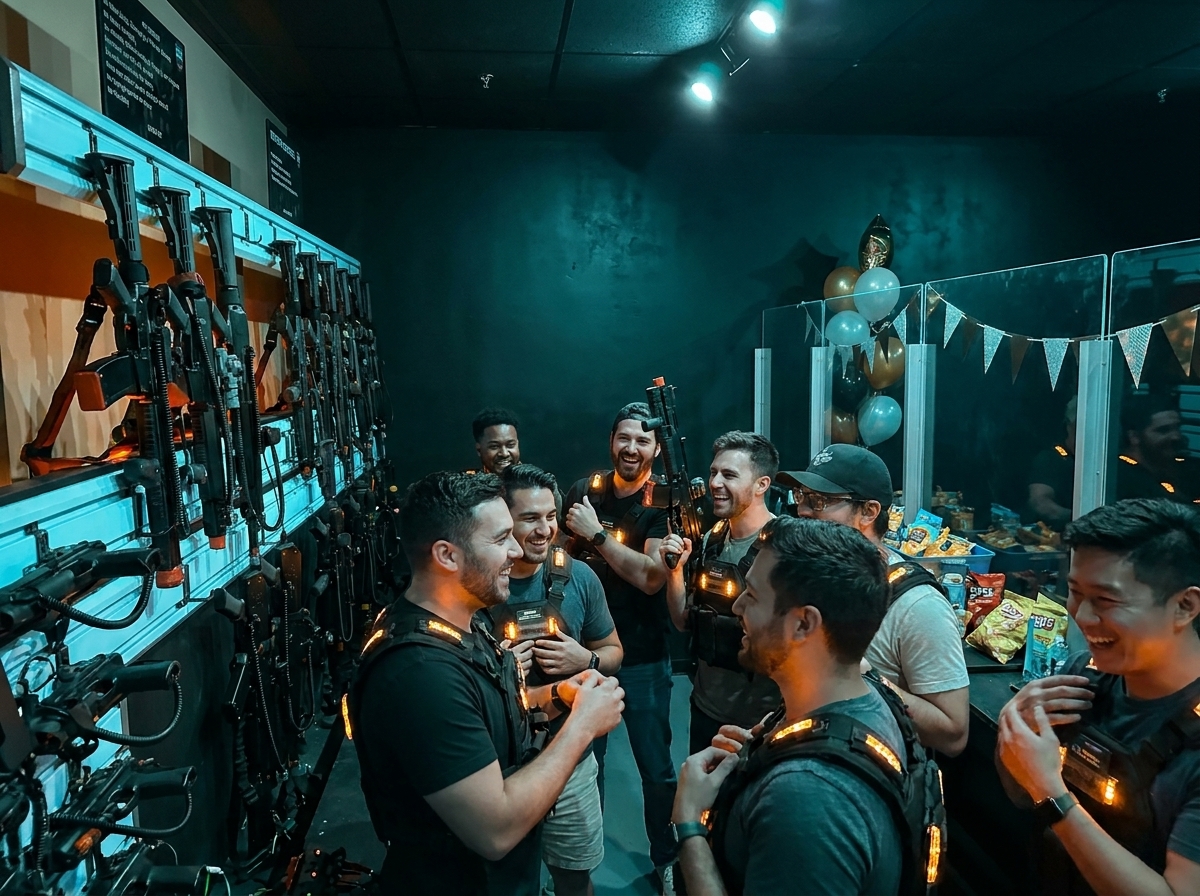 Game Changing Bachelor Party Ideas laser tag