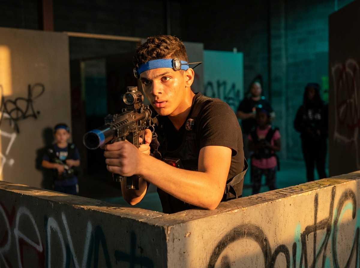 m4 upgrade at Battle House Laser Tag