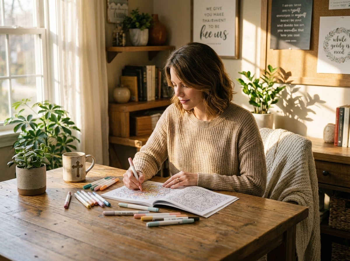 Creating a peaceful coloring sanctuary