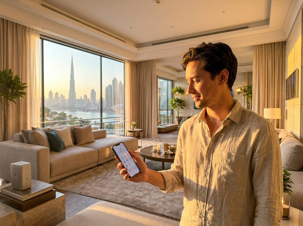 luxury smart home automation in dubai villa lighting control