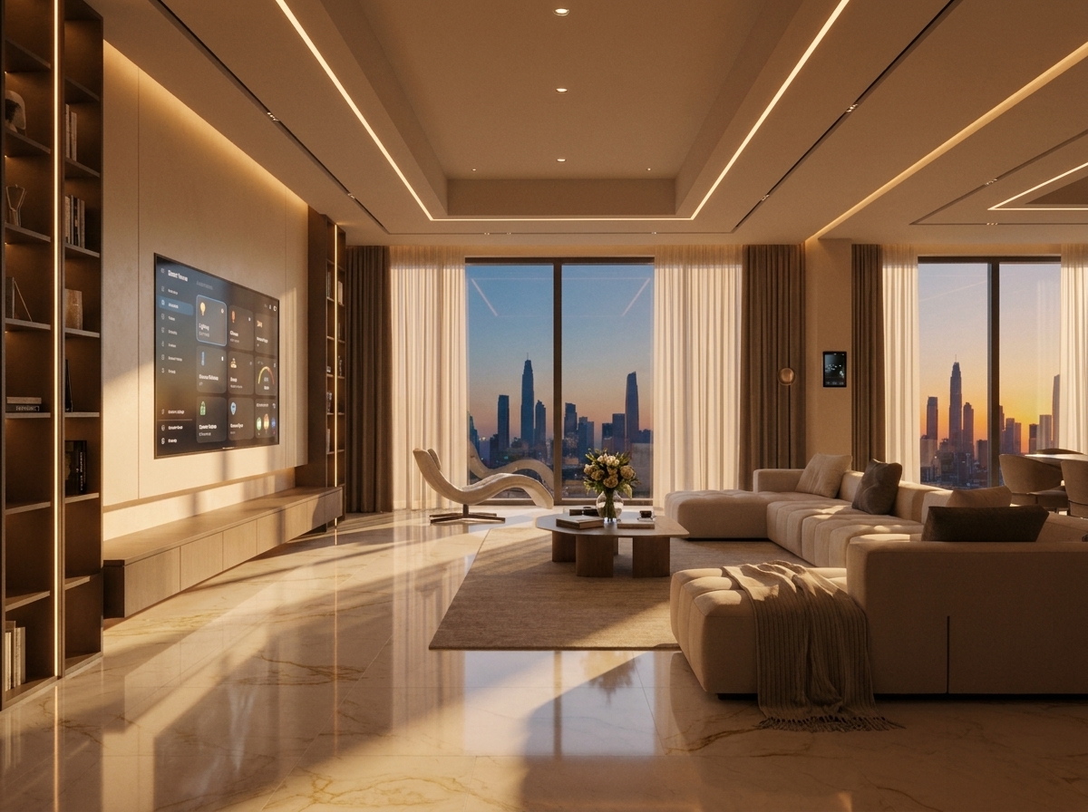 luxury smart home automation in dubai villa lighting control