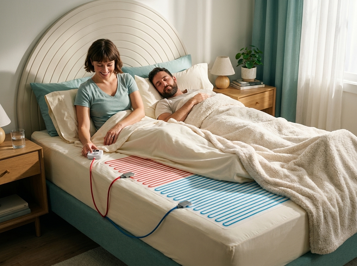 Dual-zone mattress pad