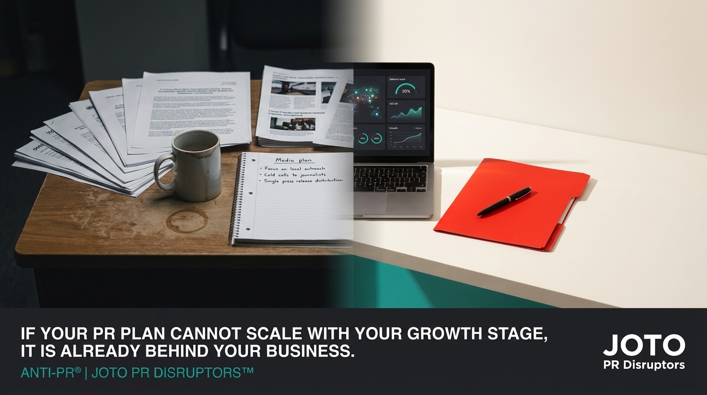 If Your PR Plan Can’t Scale With Your Growth Stage, It’s Already Behind Your Business