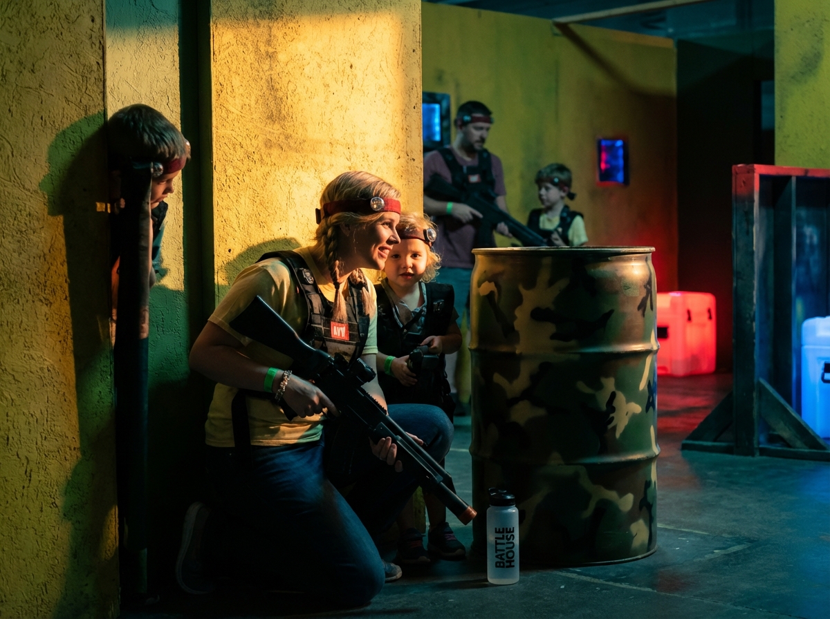 fun for kids and parent at battle house laser tag in wilmington