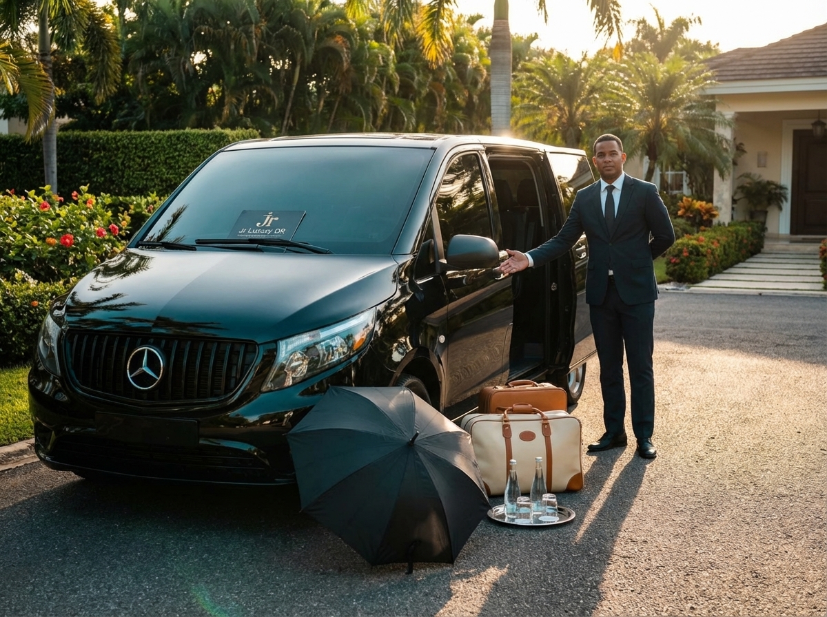 gemini generated e724f8af039fb6a2e092 Safe. On Time. Effortless. The Jr Luxury DR Chauffeur Advantage