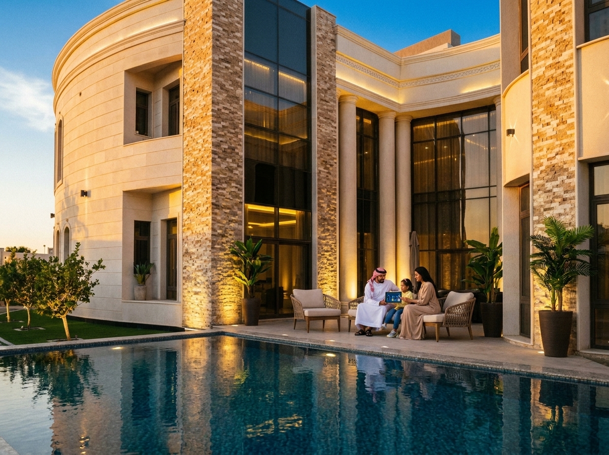 luxury smart home automation in dubai villa lighting control