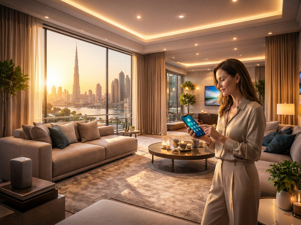 luxury smart home automation in dubai villa lighting control