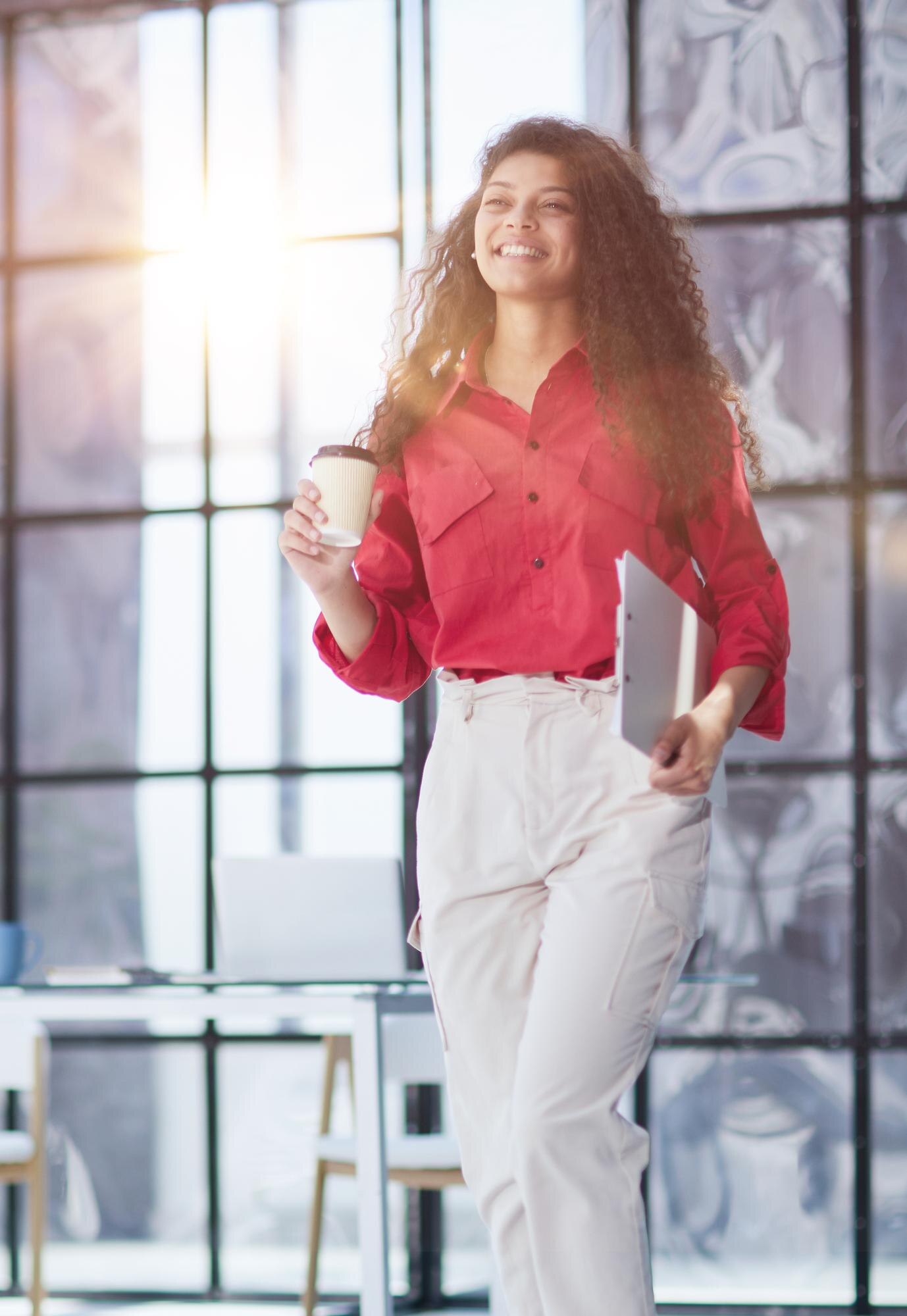 good coffee to start a new day well business woman 838d836a303c42054728