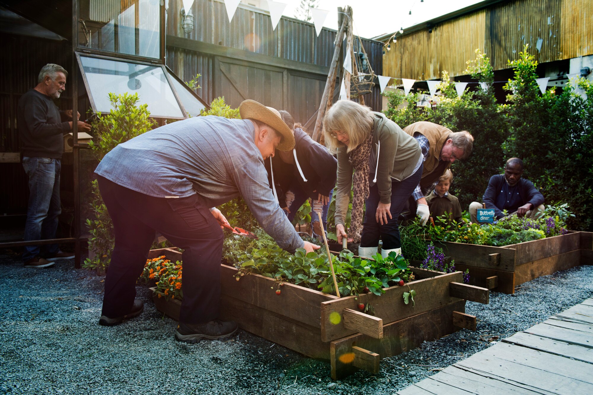 Cultivating Tomorrow: The Essential Role of Sustainable Gardening in Future Food Resilience Group Of People Planting Vegetable In Greenhouse Ed33bf7f980d36dbb556