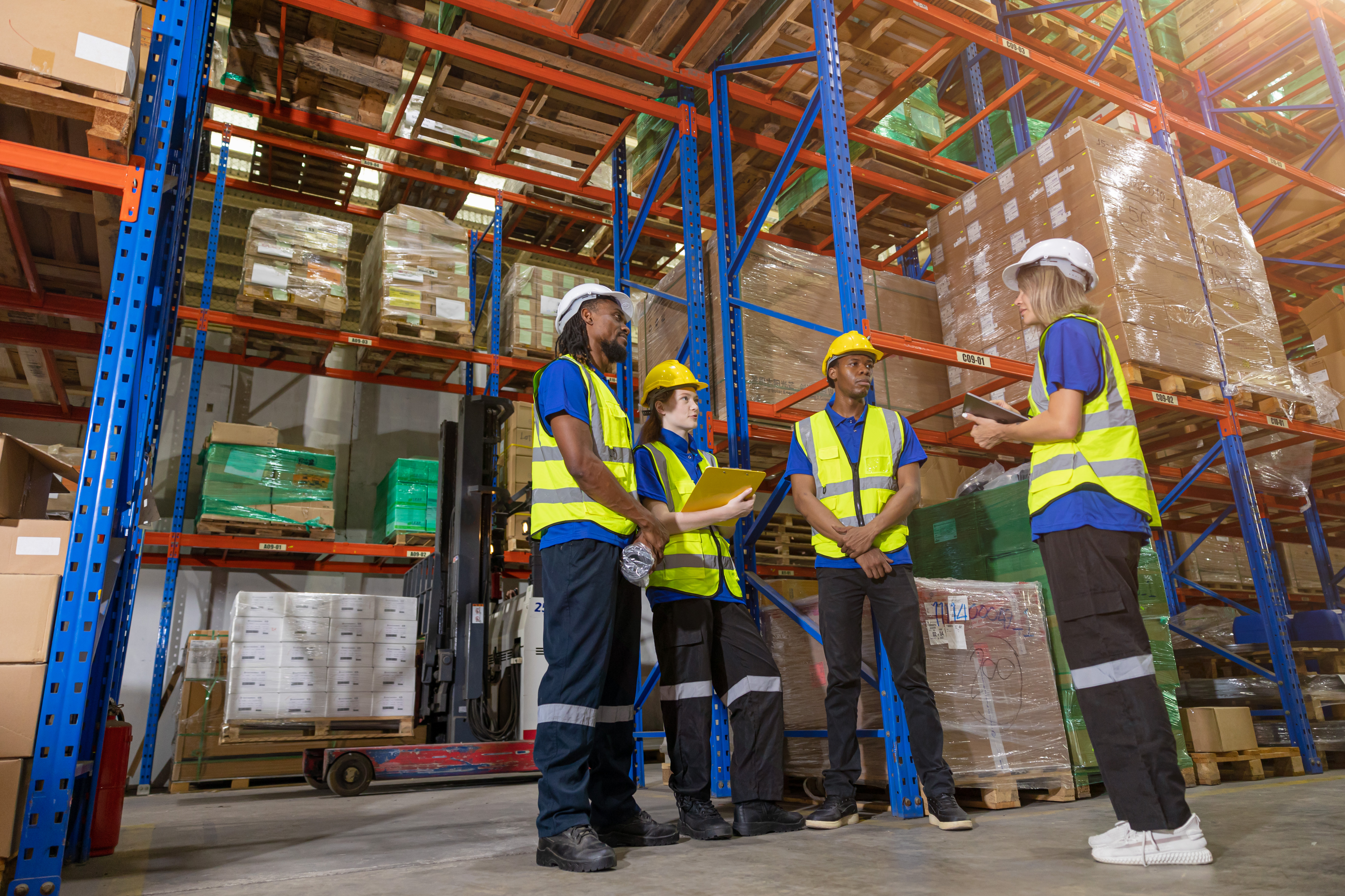Een maatwerkopleiding van BACE Academy versterkt niet alleen kennis, maar ook samenwerking op de werkvloer. Deze deelnemers trainen op hun eigen locatie en leren hoe heldere communicatie en veiligheid hand in hand gaan tijdens dagelijkse werkzaamheden in het magazijn.
