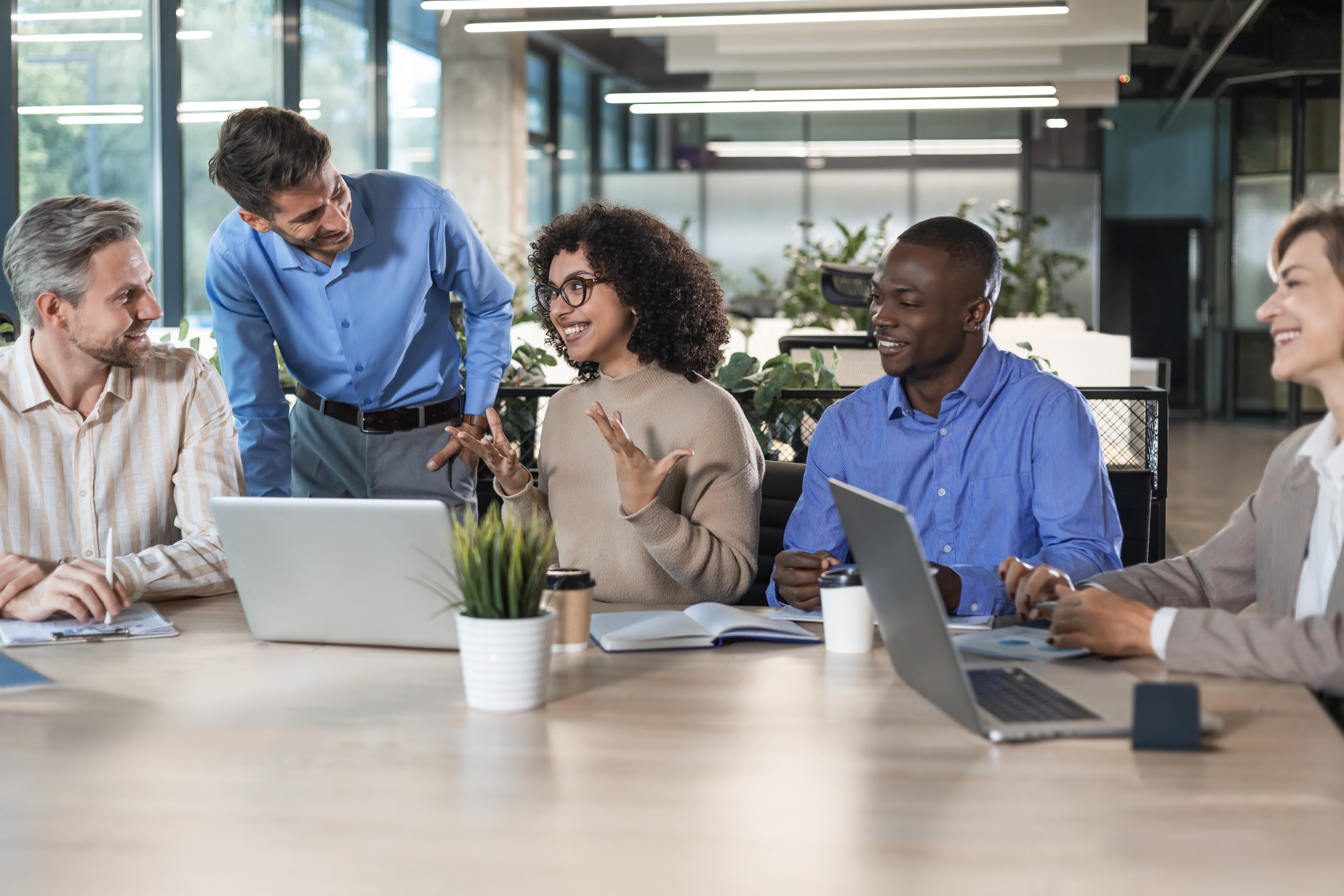 group of young modern people using modern technolo 8962408596622dfde0ef