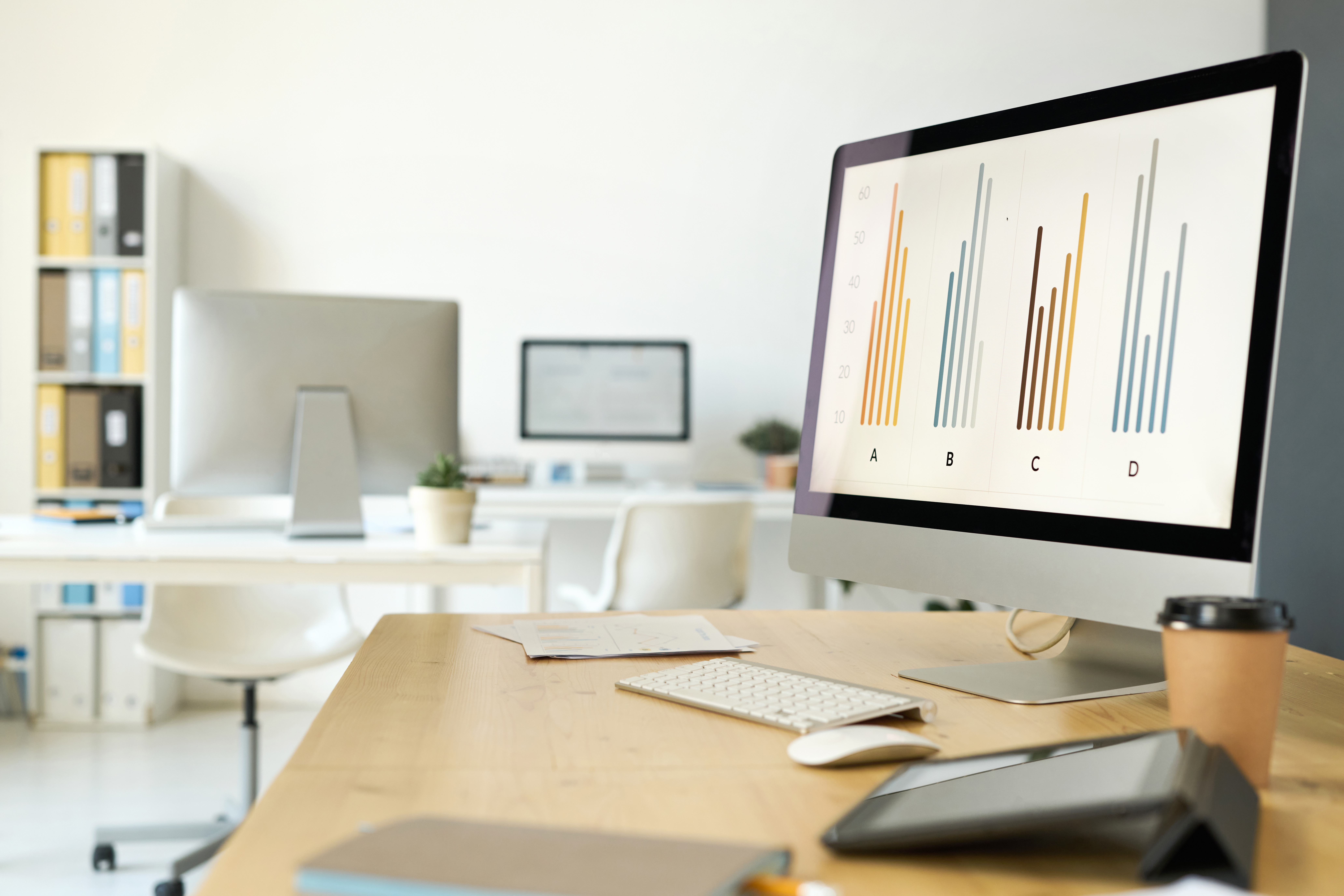 Growth Of Financial Charts On Computer A79ca027dd107c136661