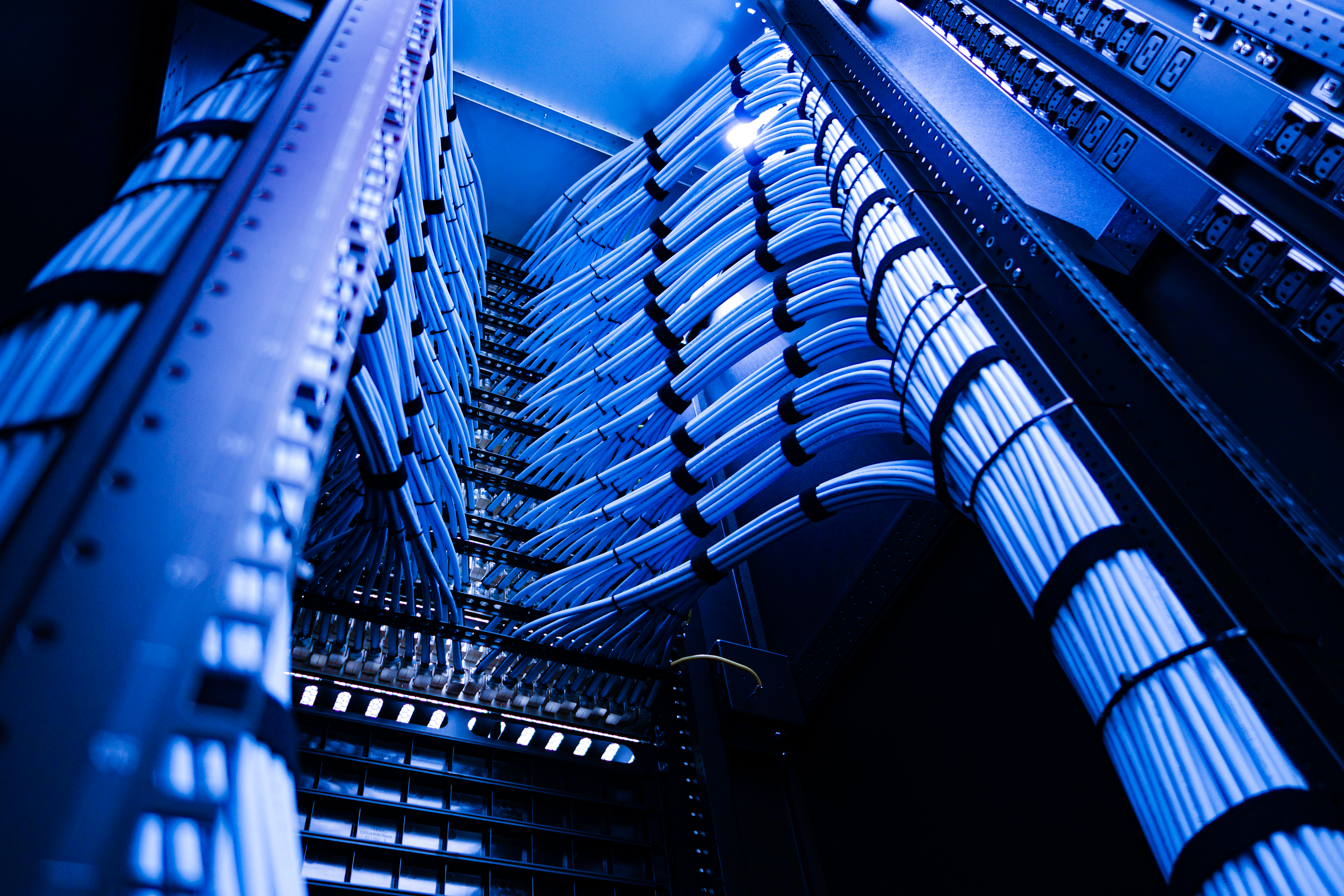high tech data center with cables a214bf812a51ba152576