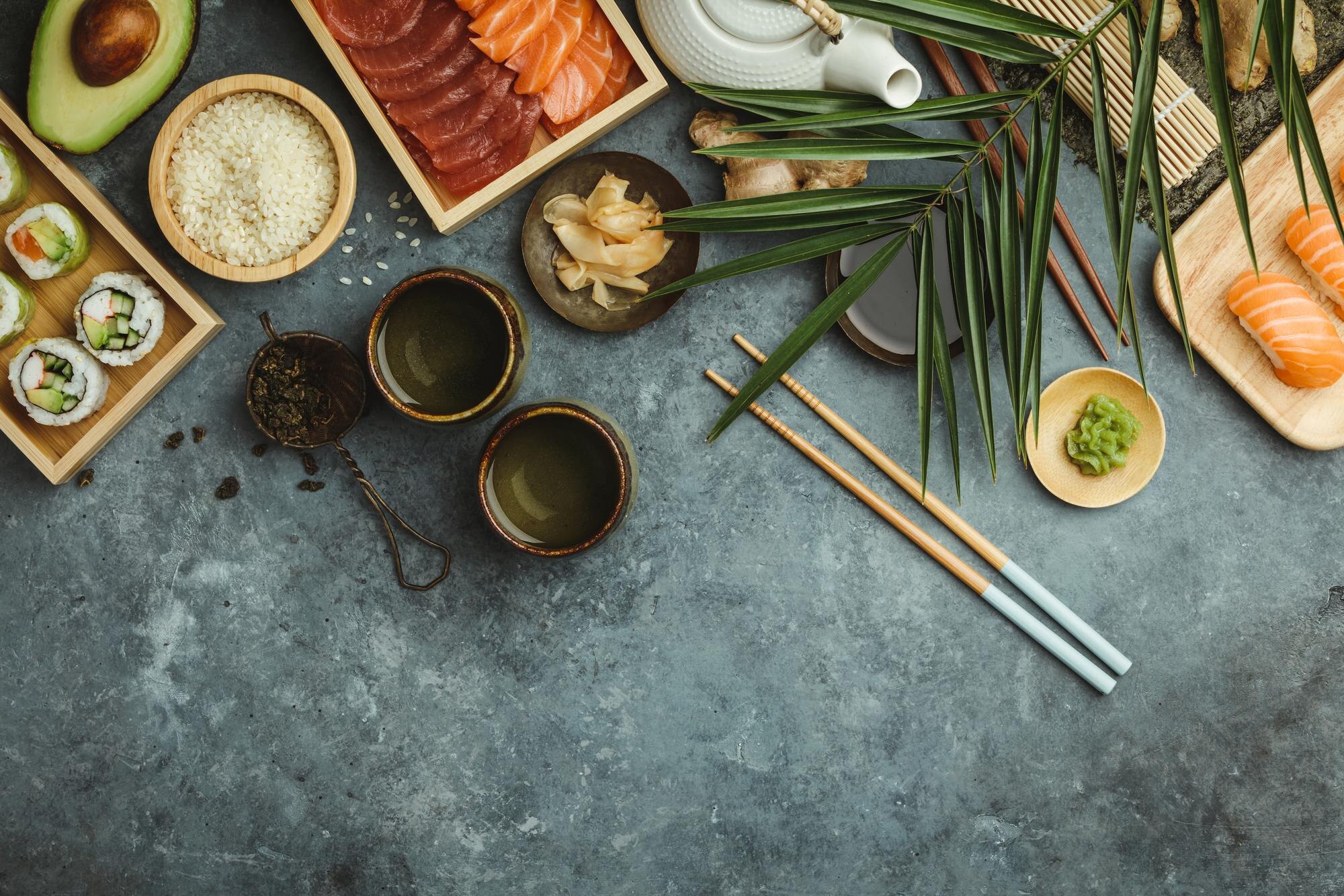 high angle view of food on table 1235278d4b9288ef33be