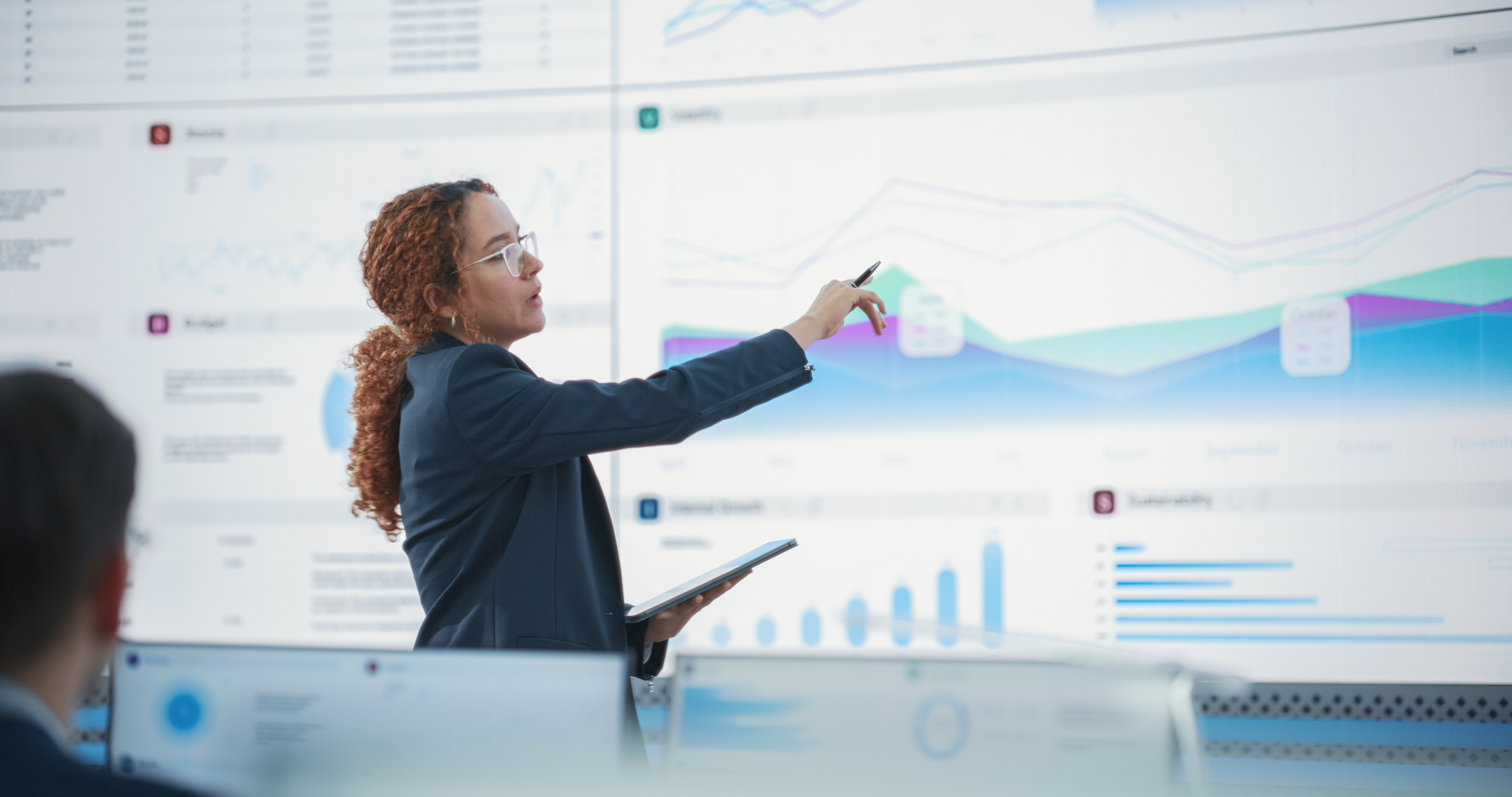 hispanic female senior data scientist reviewing re 3b6384f7e57190e44ef4
