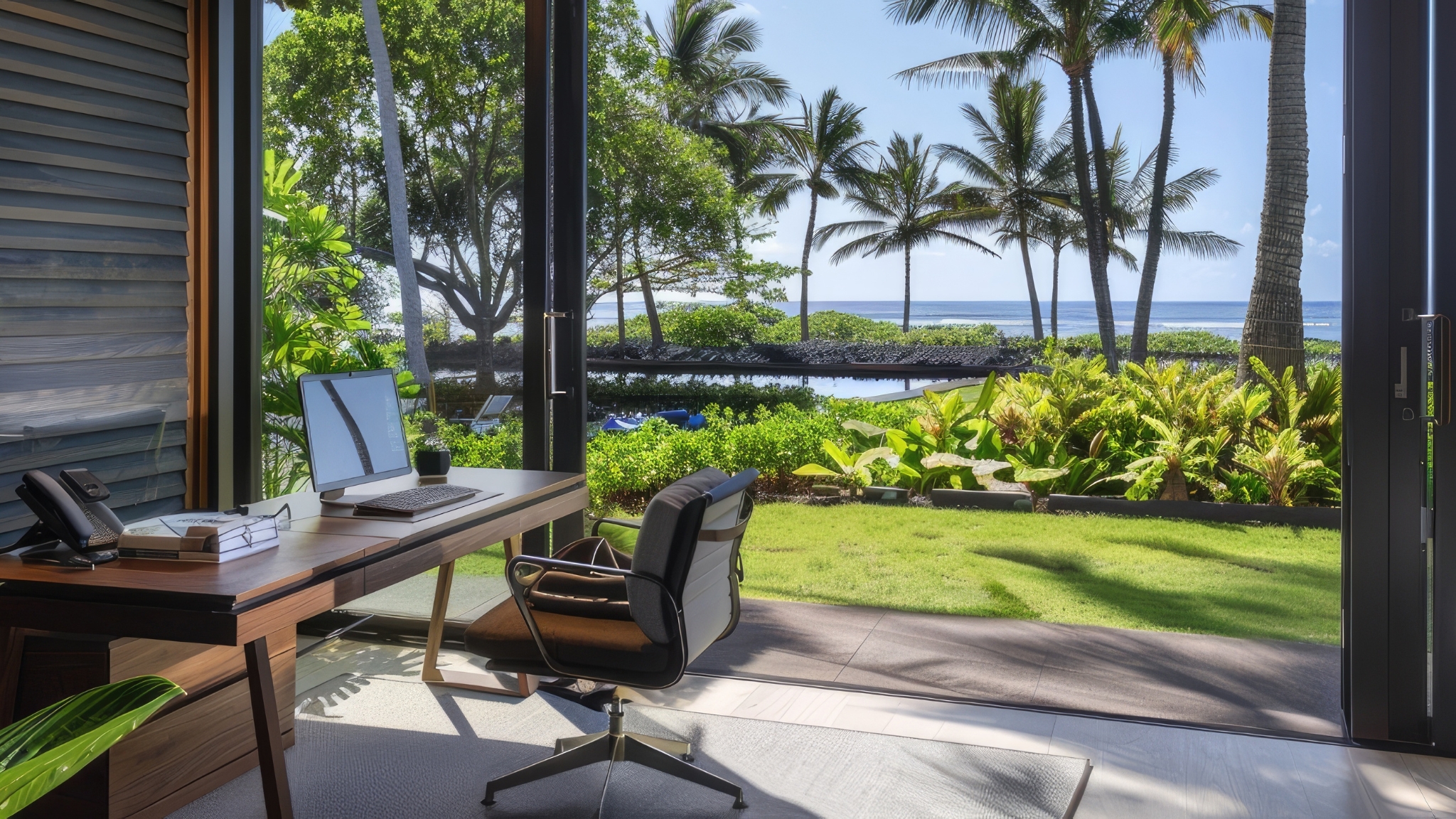 Hawaii home office setup for remote real estate closing
