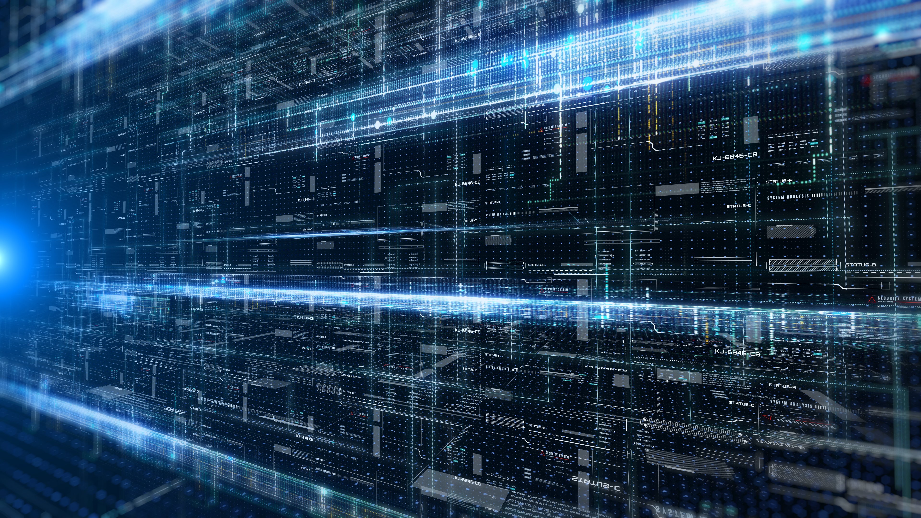 Hud technology digital cyberspace data network con