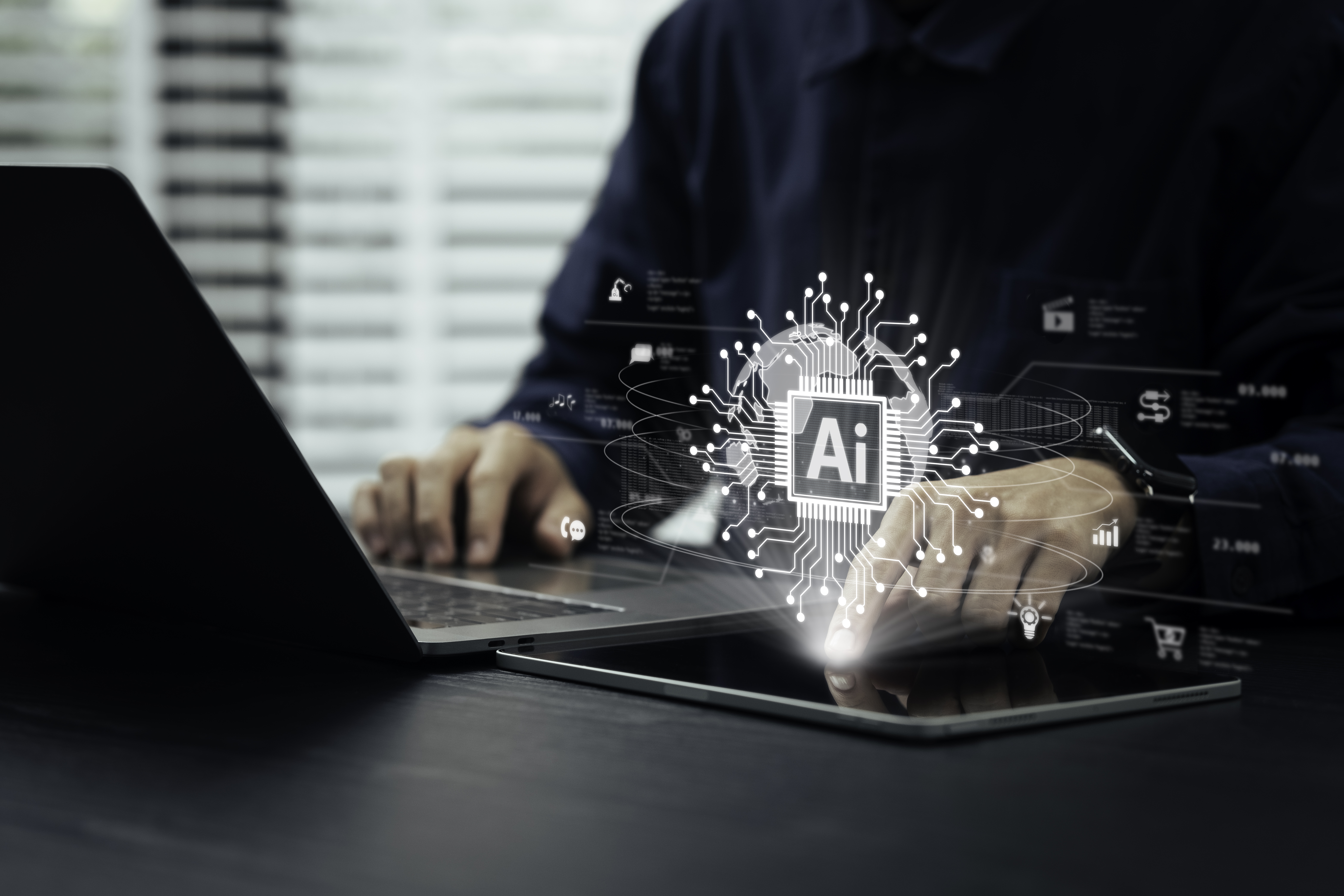 humans are using laptops and computers to interact fb4920621713bd842520