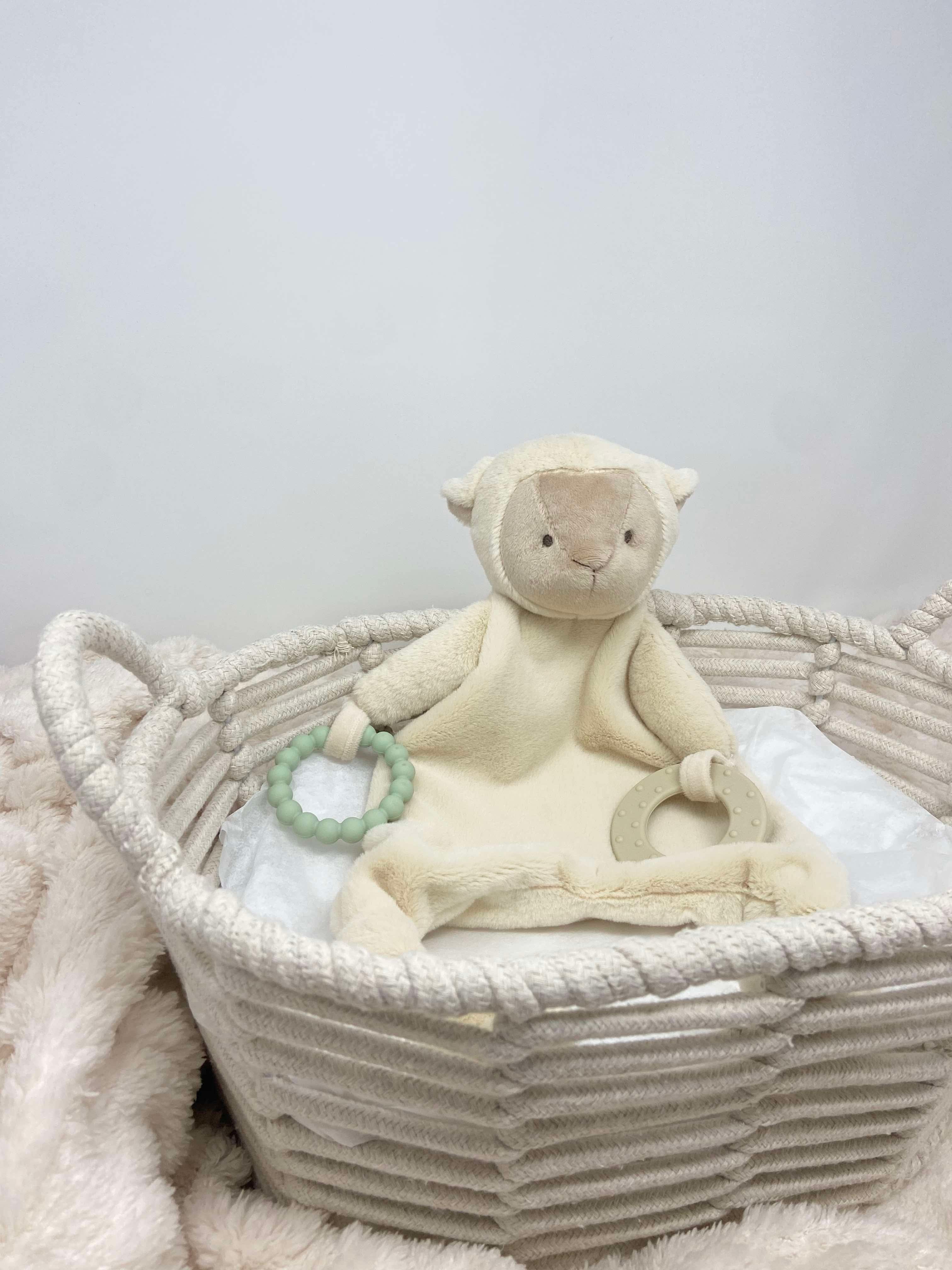 Baby lamb comforter