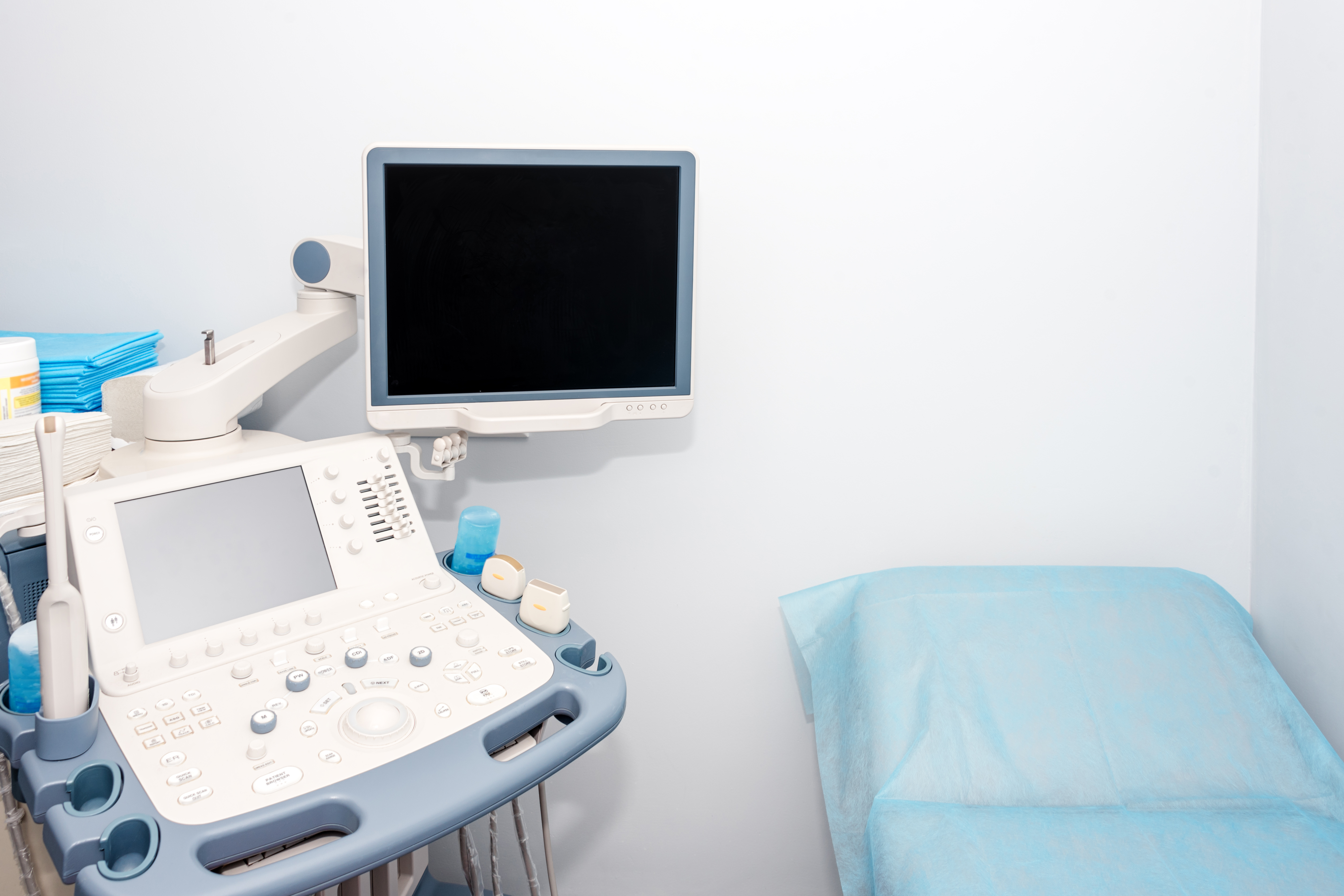 interior of examination room with ultrasonography 4319009f9a4df15fb228
