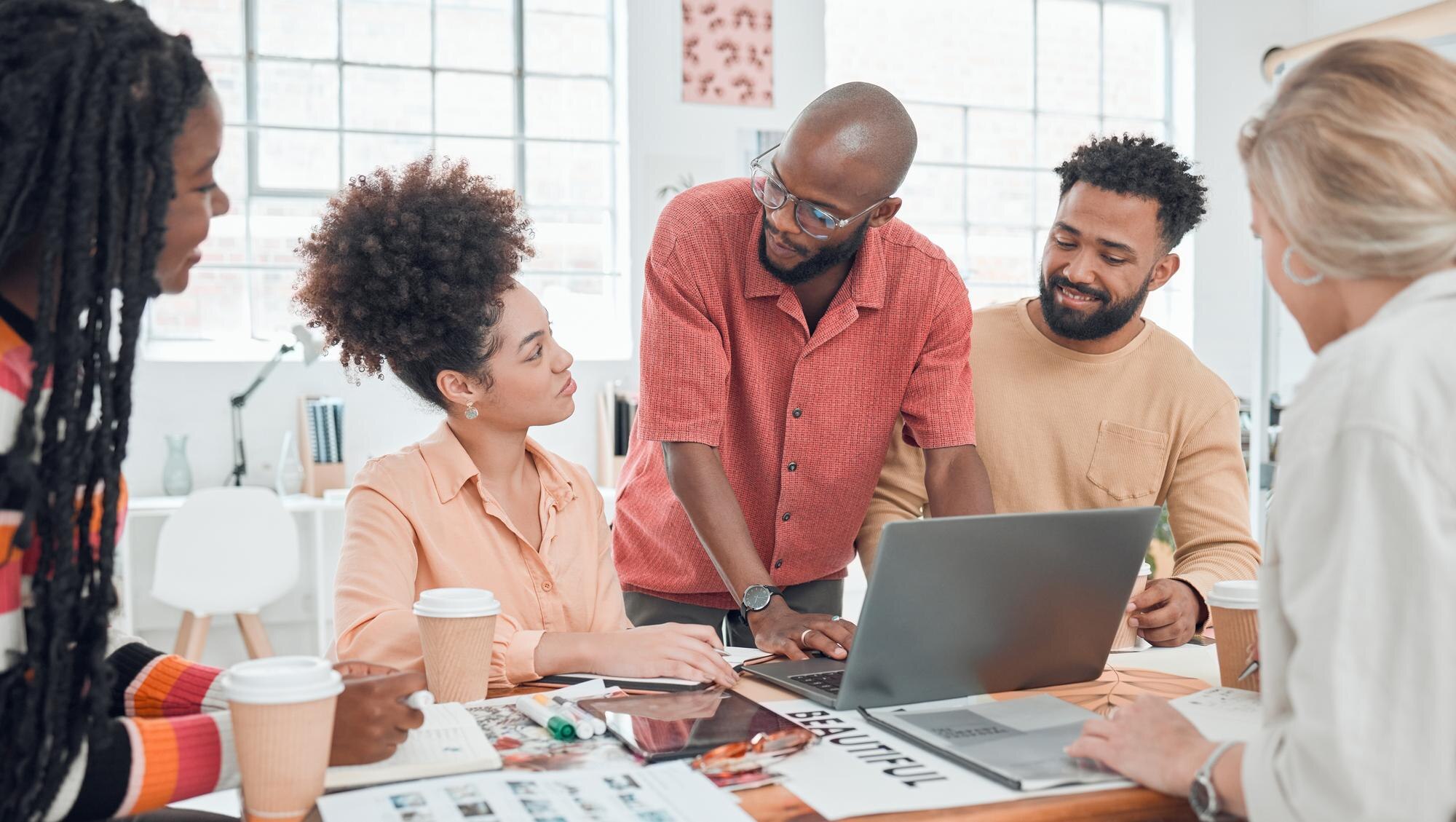 laptop planning and workshop with business people 75e11d09eb90554a4e71