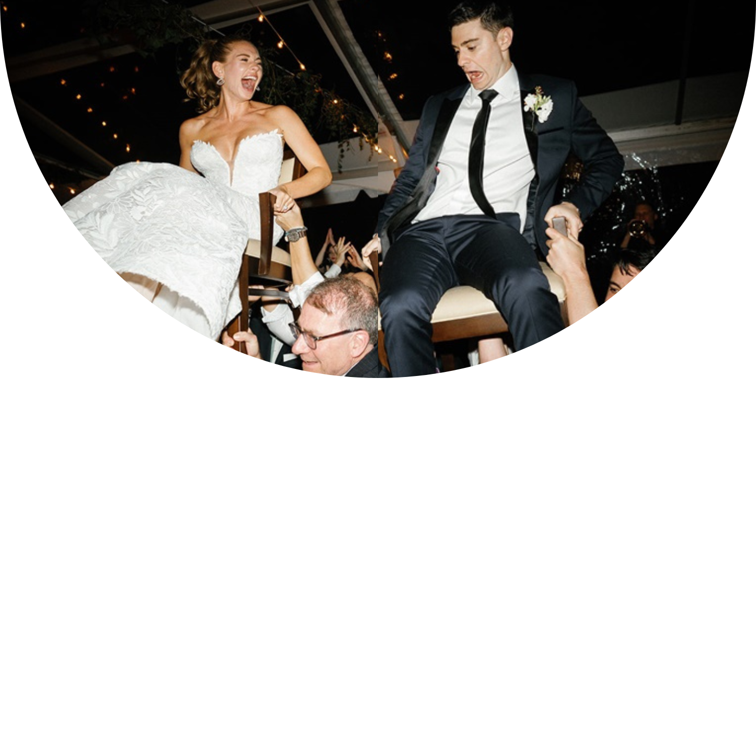 Joyful wedding celebration 