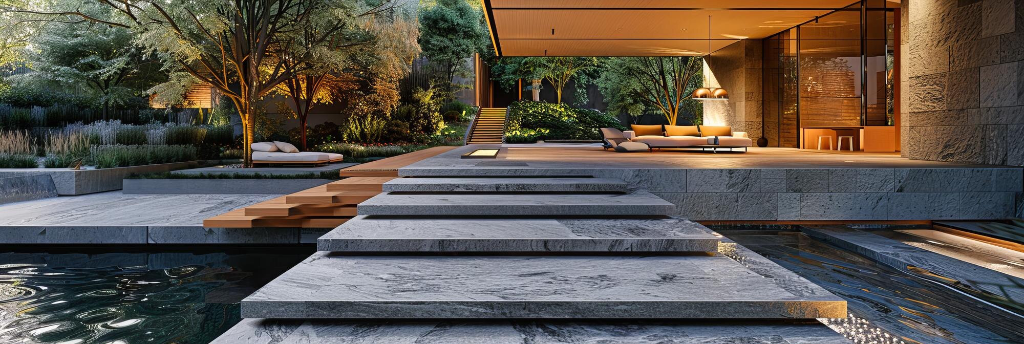 alt="concrete finishes and transformation, patio and back yard installation"