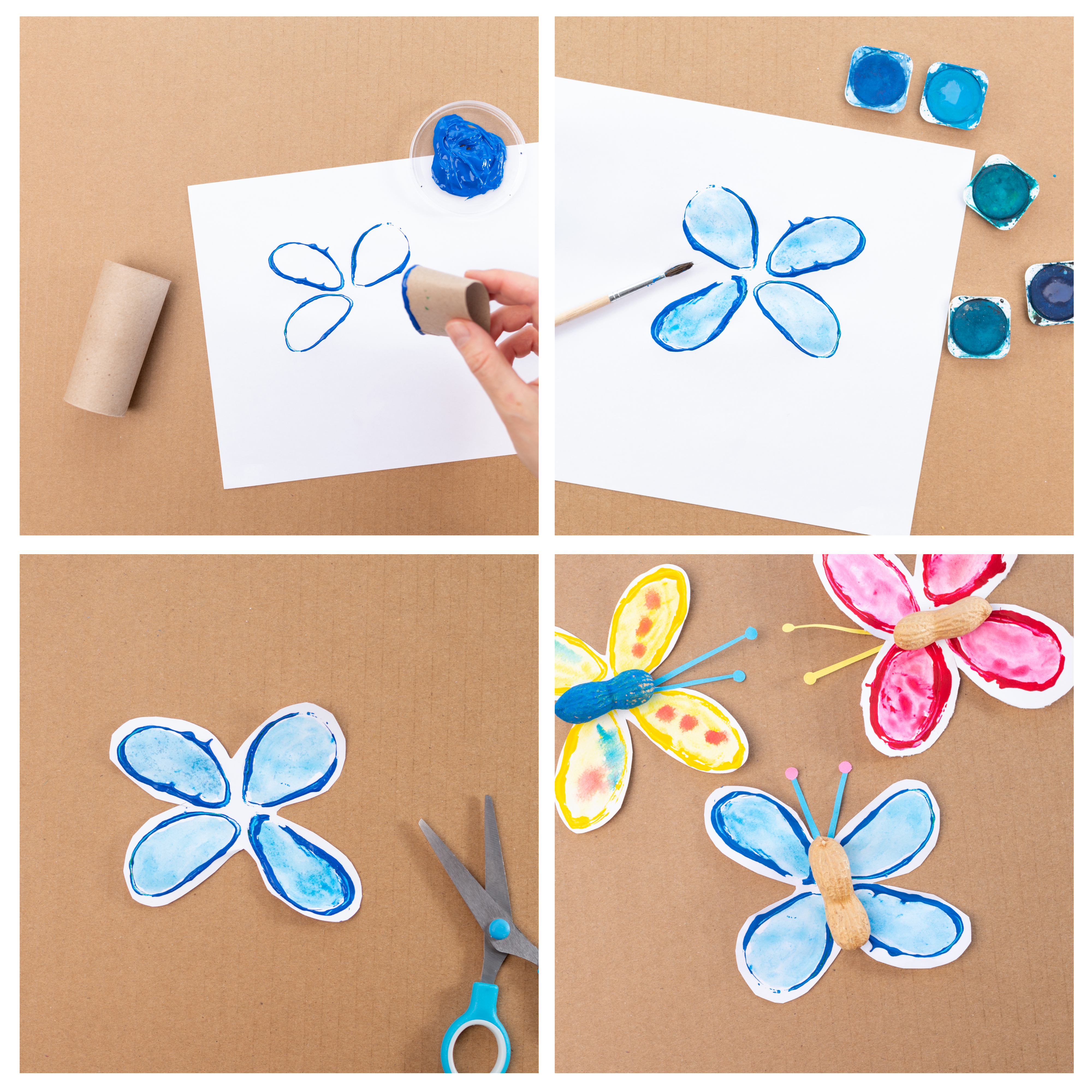 spring nature crafts recycled materials