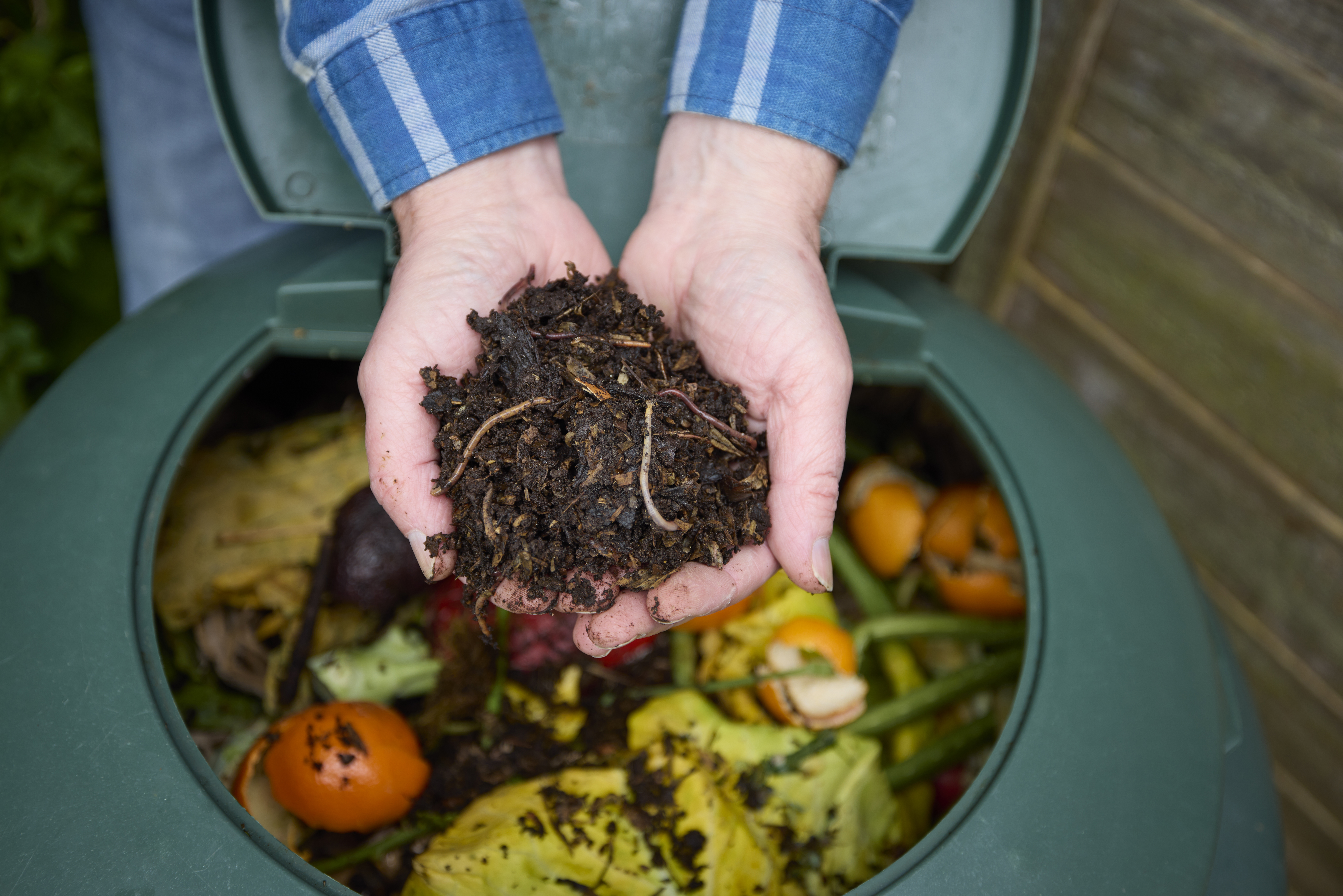 Five Easy Composting Tips to Transform Your Garden and Reduce Waste 🌿 Man Holding Sustainable Compost Made From Househol 6b6c0a22980df4655ef1