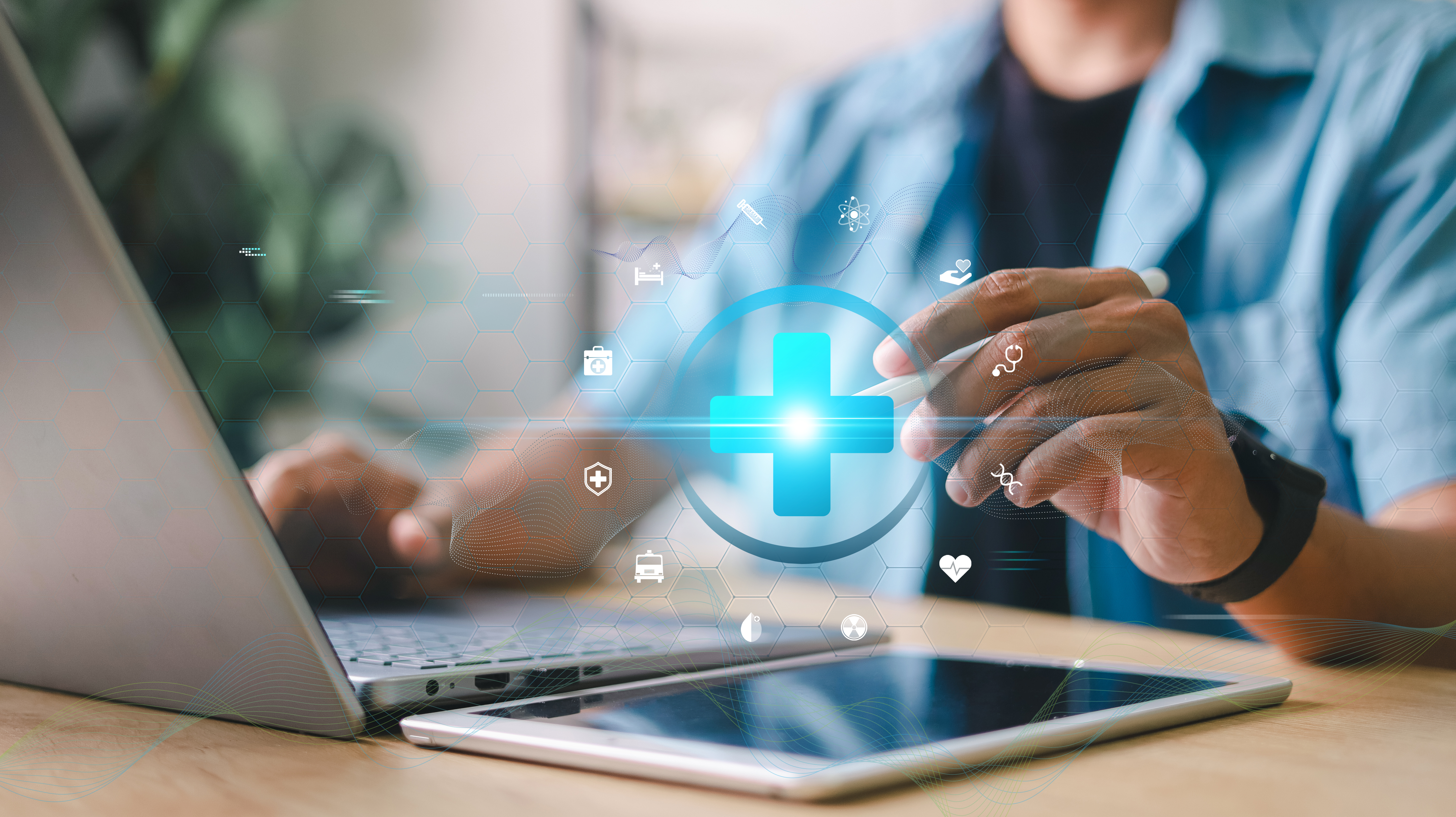 Creative Design Tips to Make Your Healthcare Website More Engaging 2 - MedWell Digital Marketing Agency medical technology concept close up of person usi 183e7f327e808dda2b62 - MedWell Digital Marketing Agency