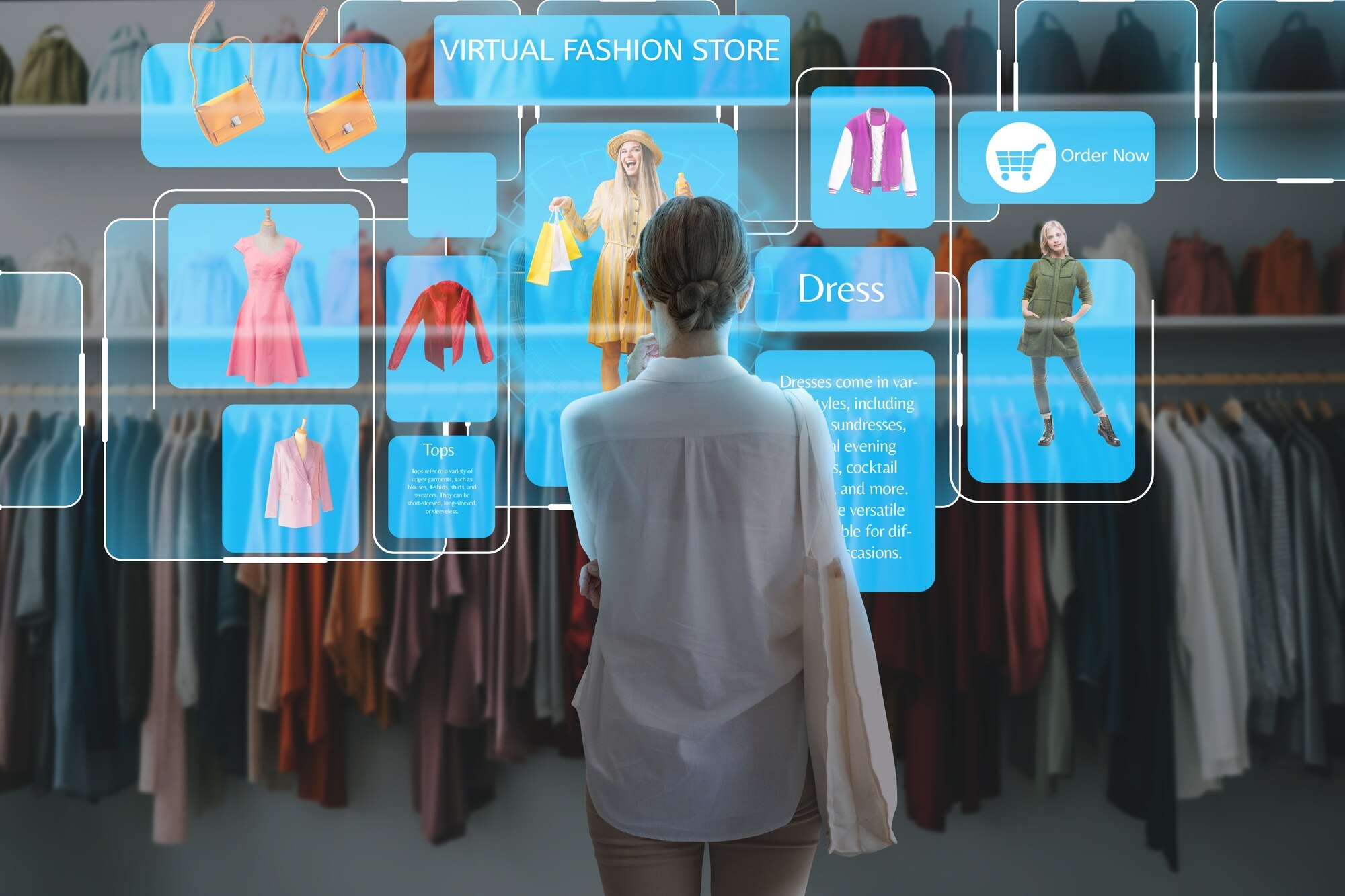 AI Fashion Technology Collage