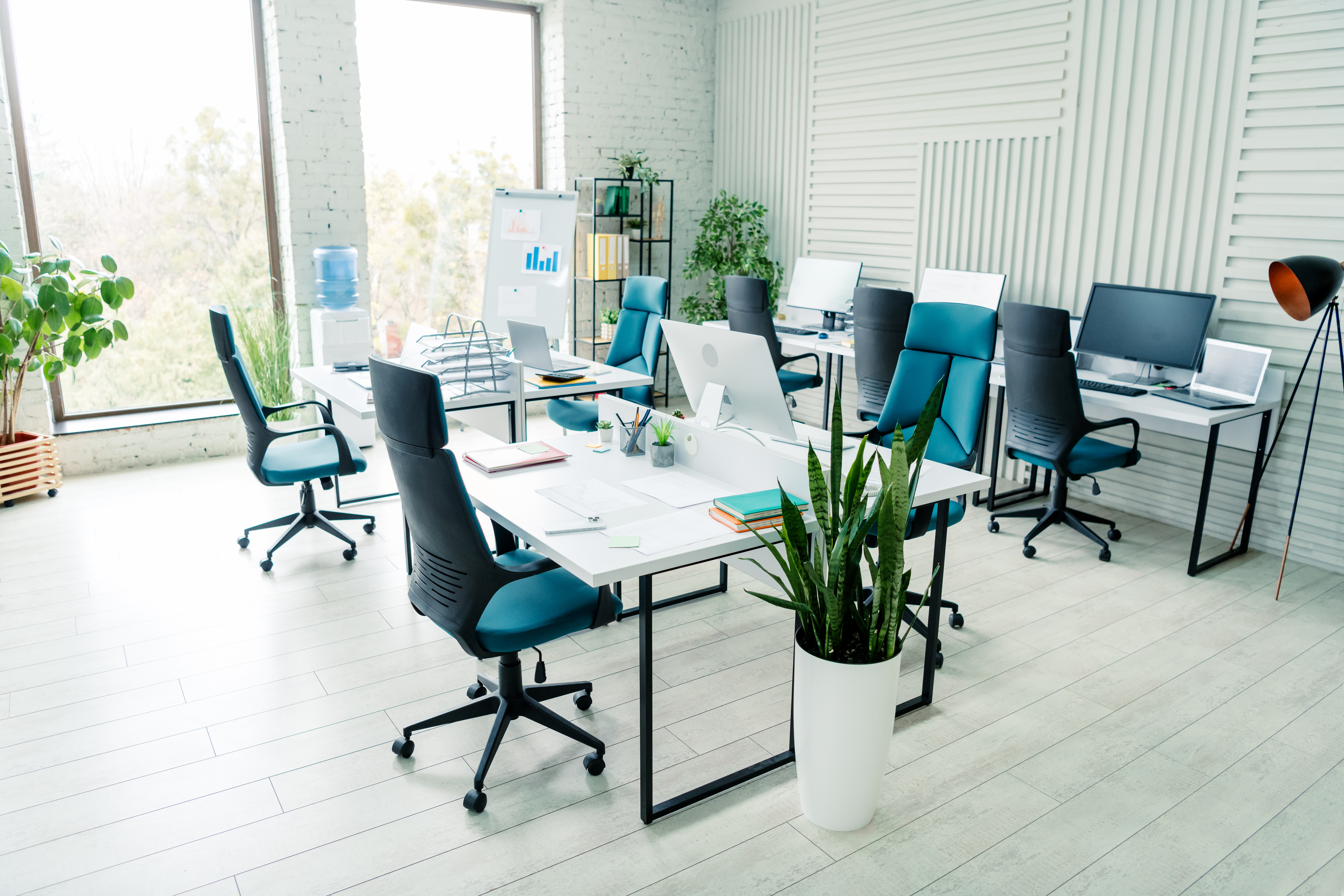 Inspirerande arbetsplats med Banquet-möbler