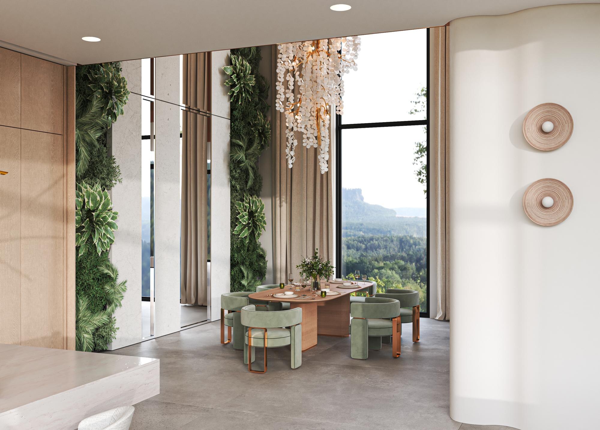 modern dining area with scenic views and elegant d 222f2b0be95faae332d7
