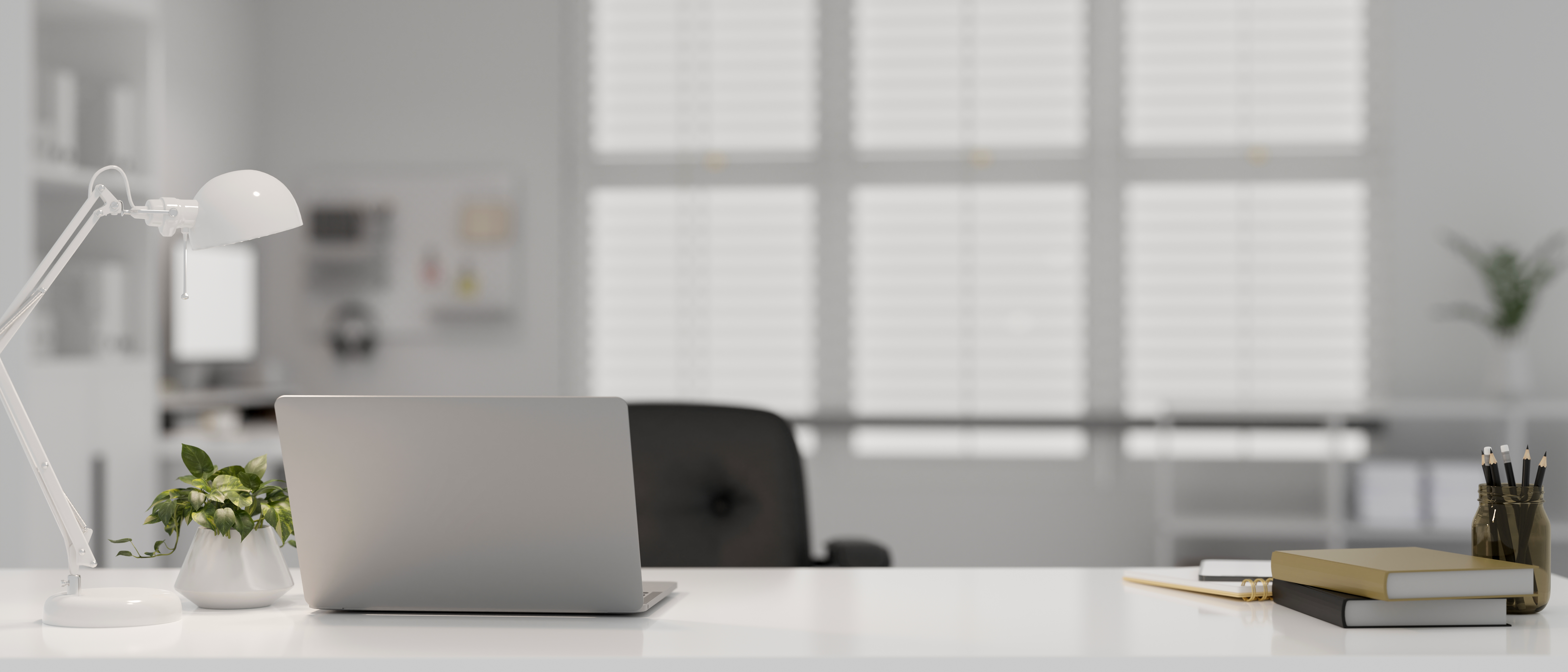 Modern Doctor Office With Laptop Table Lamp Stat 54C49B436A8247C456B5