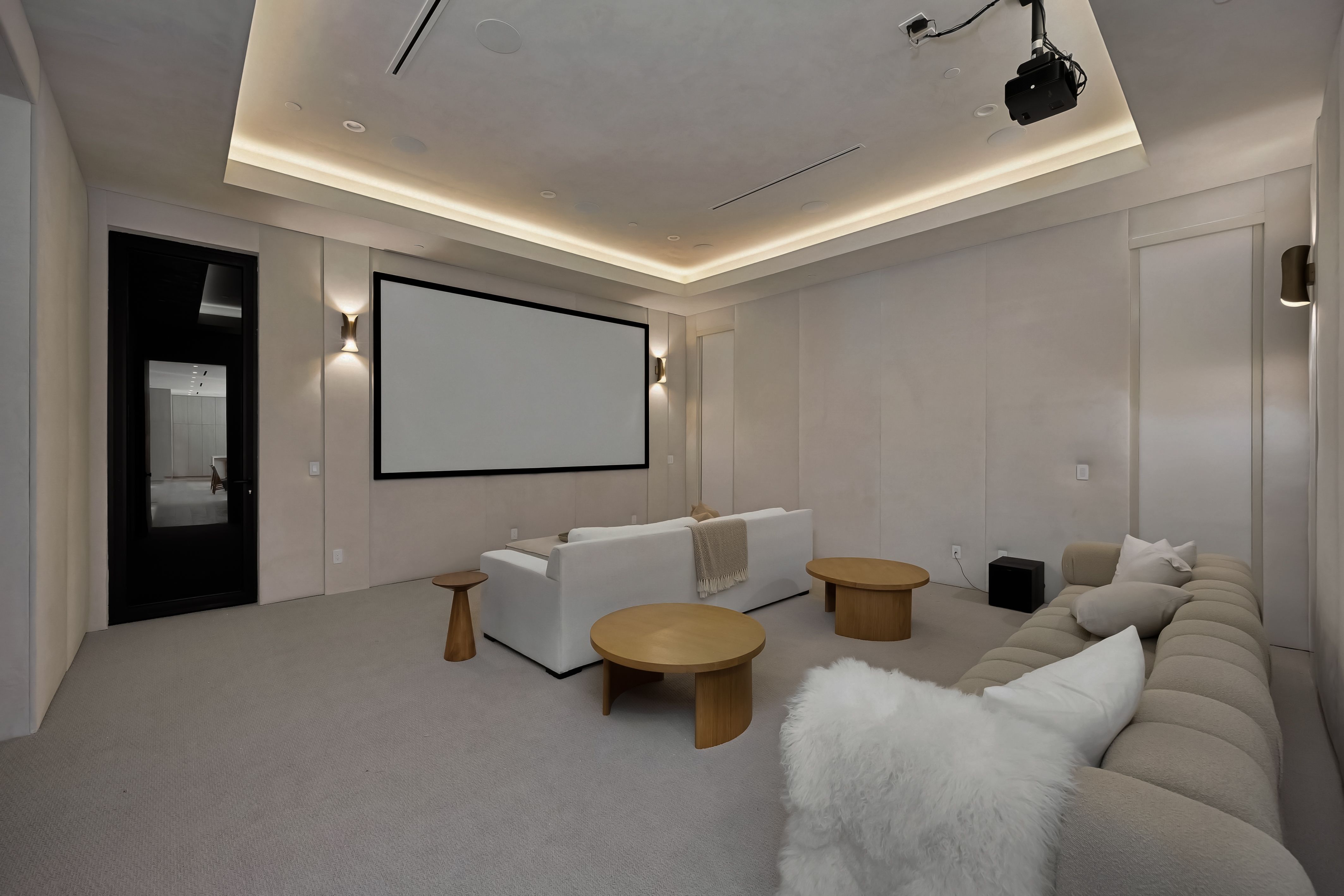 modern home theater with minimalist design 3d844d65cfcfcfadad43