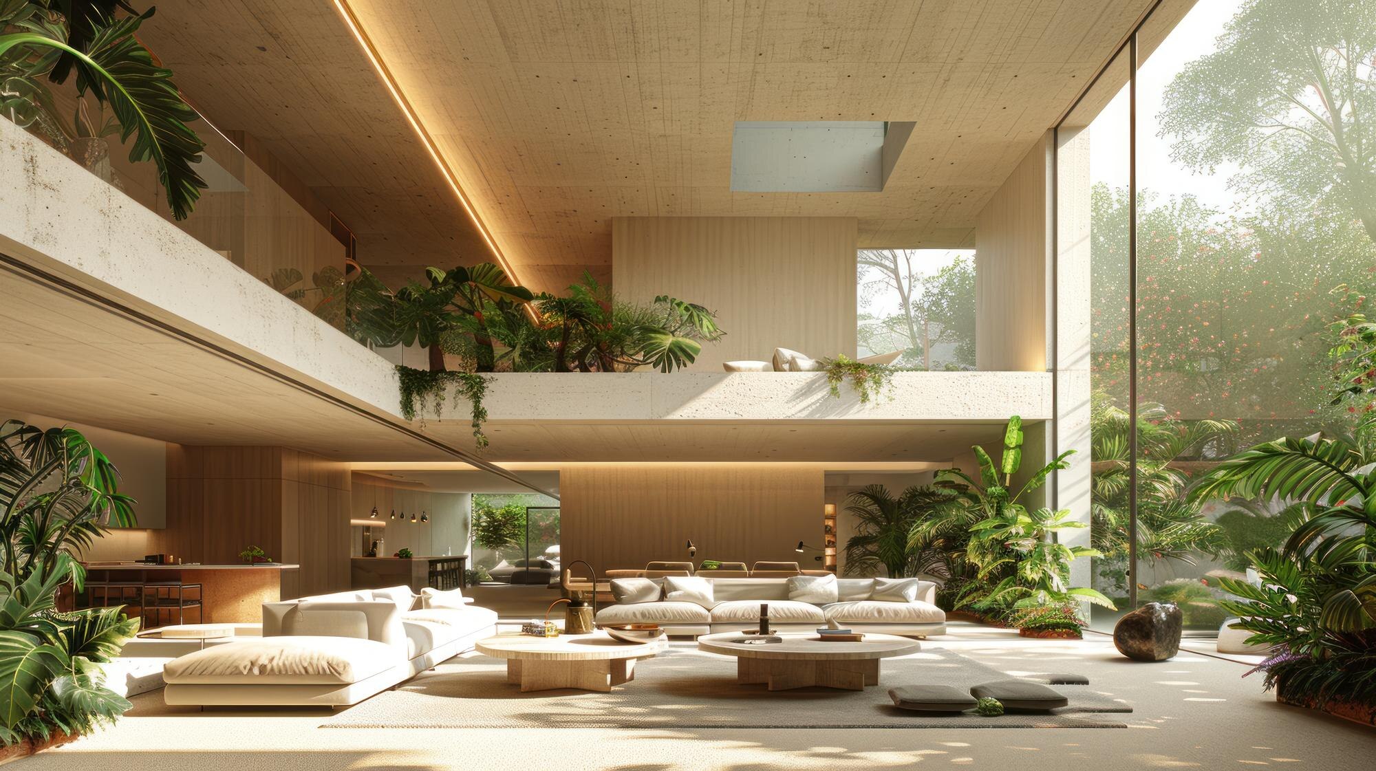 modern minimalist home with indoor plants and natu 4b80629249e4ba9626b5