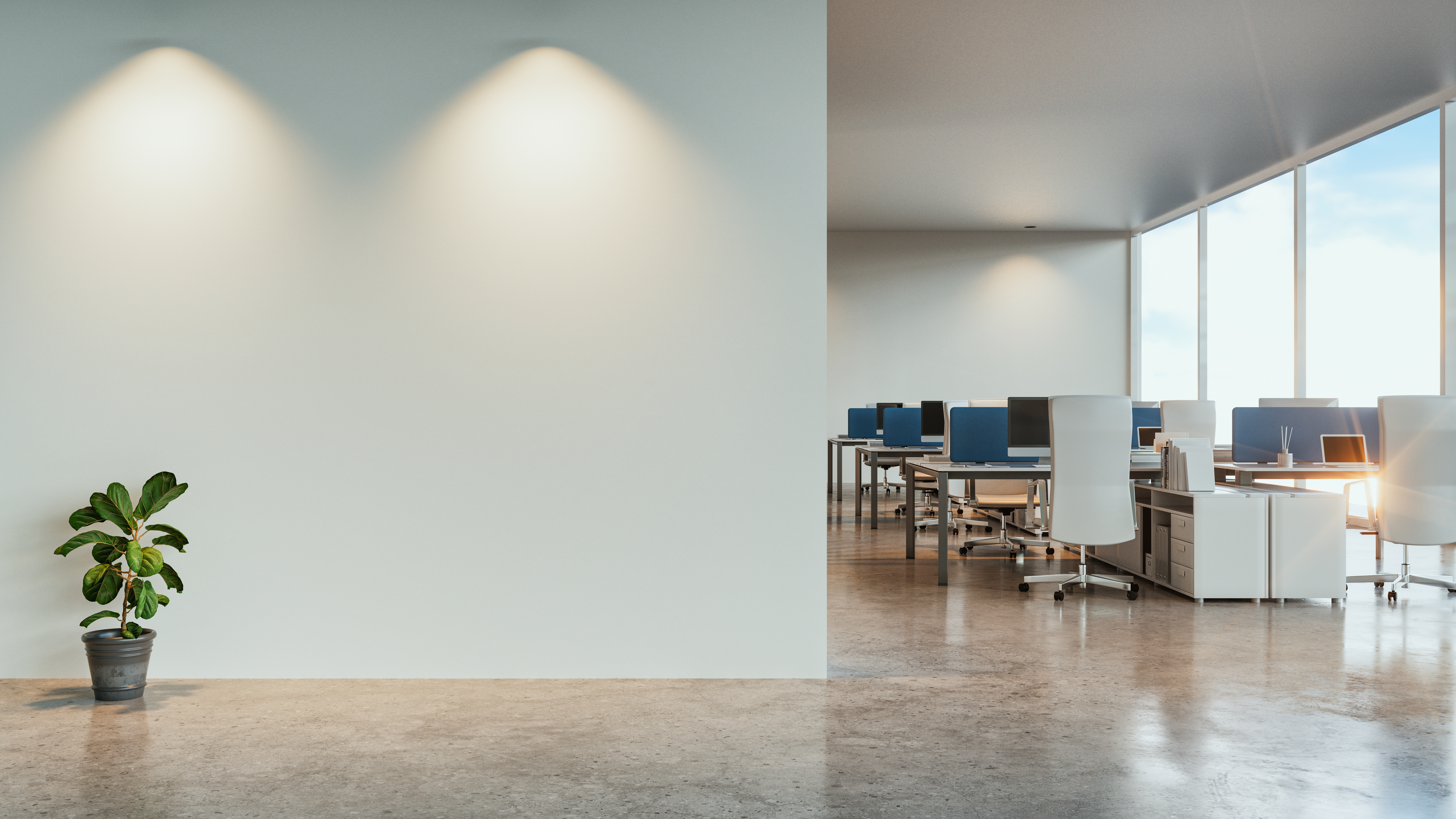 Unlock the Potential of Integrated Branding and Digital Solutions with Defyn Digital 57 modern minimalist open office space with a lone i 34157c2bf82061929ae2