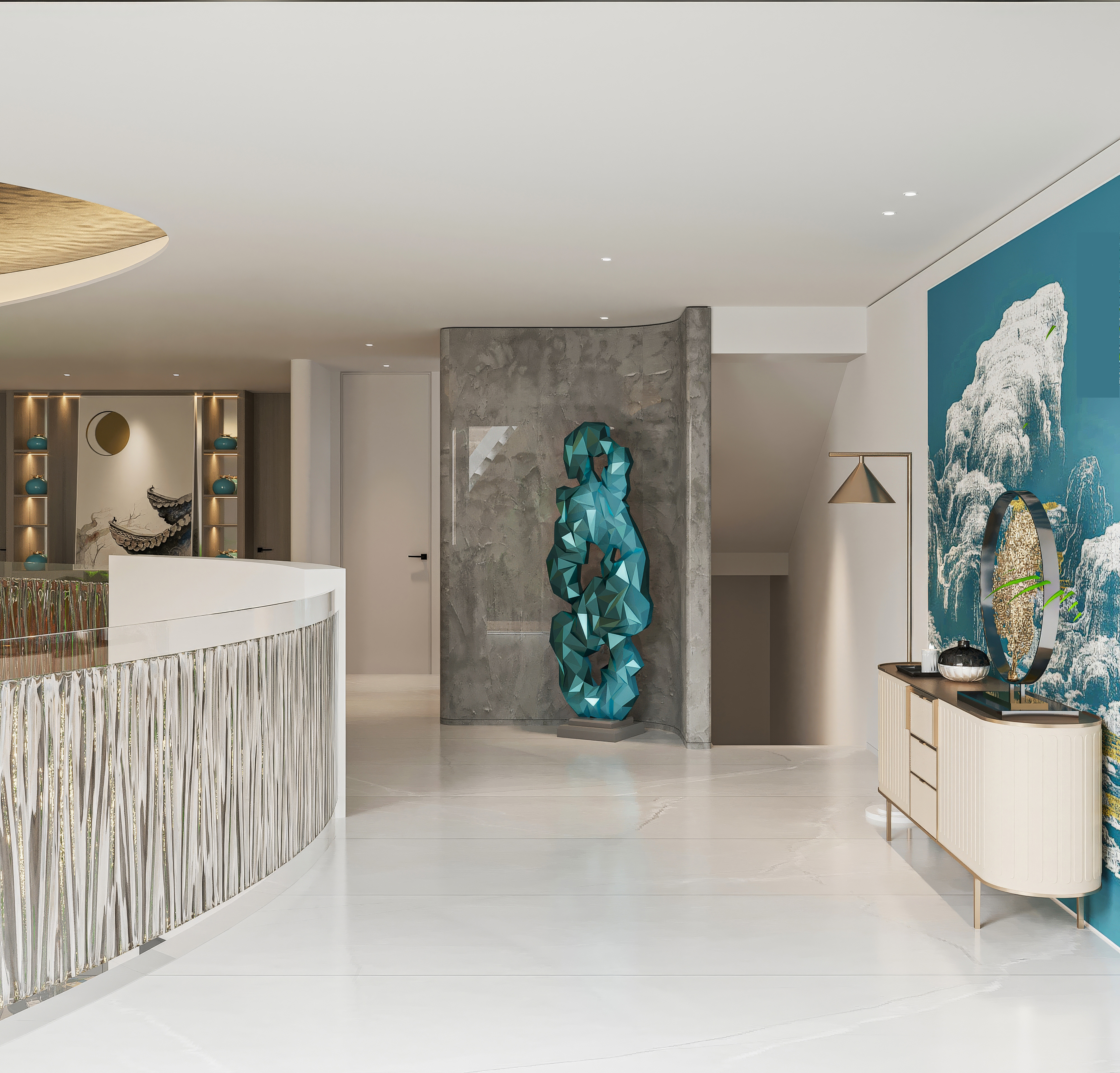 modern open space interior with artistic decor and b3a99837e6322c878364