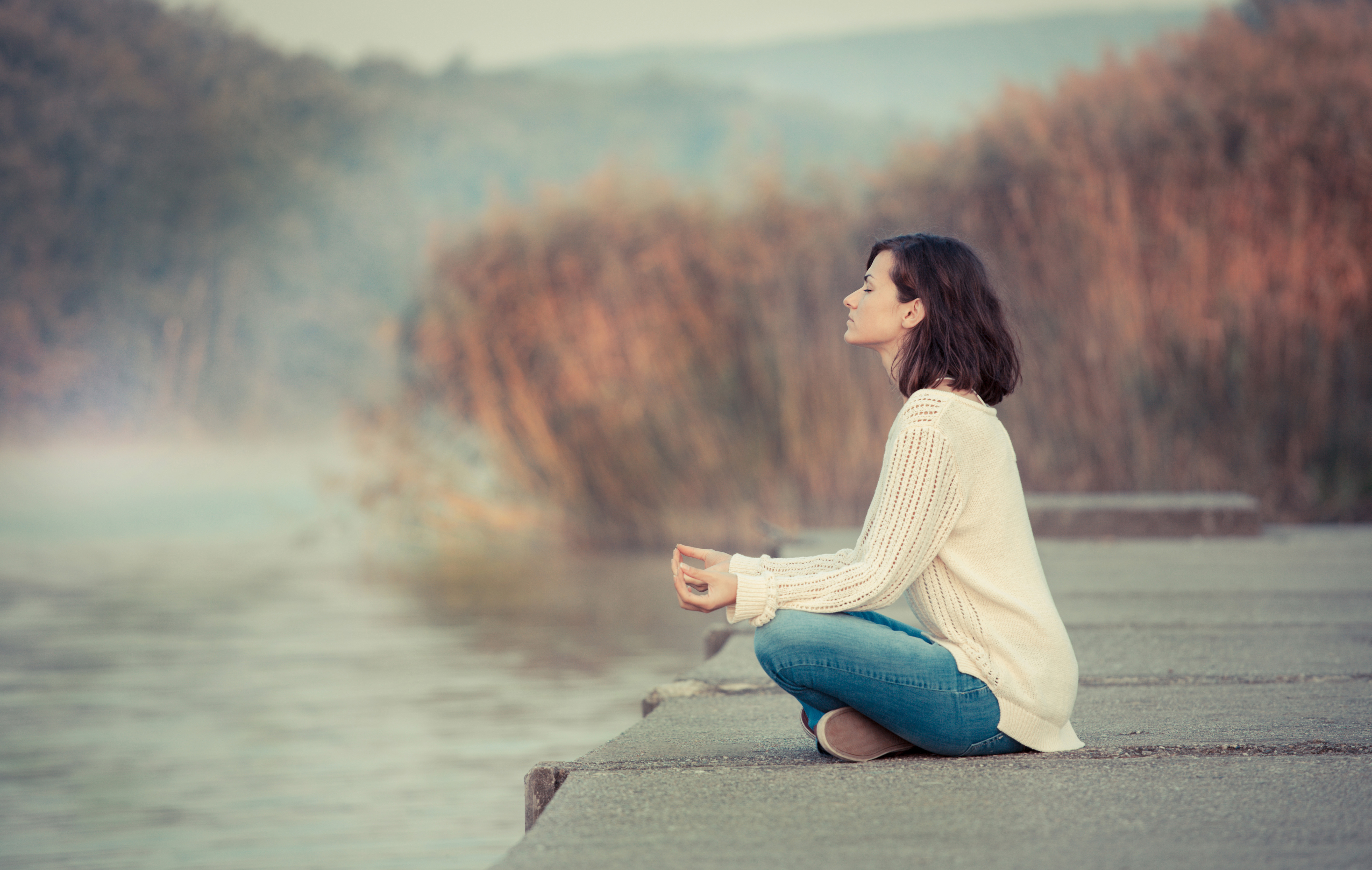Featured image: Morning meditation by lake-42f1e030bb59ab7f8f02