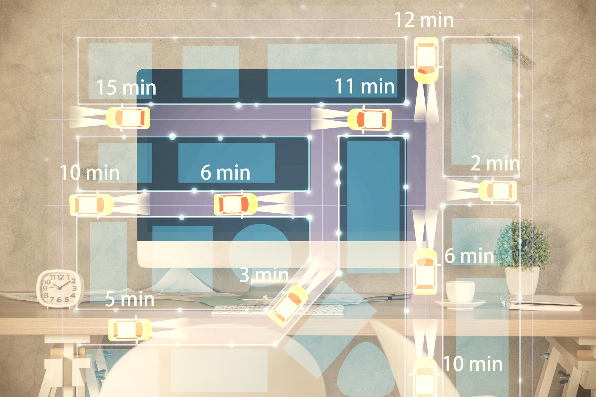 multi exposure of auto pilot theme drawings and of cb8817e064b2a956e460