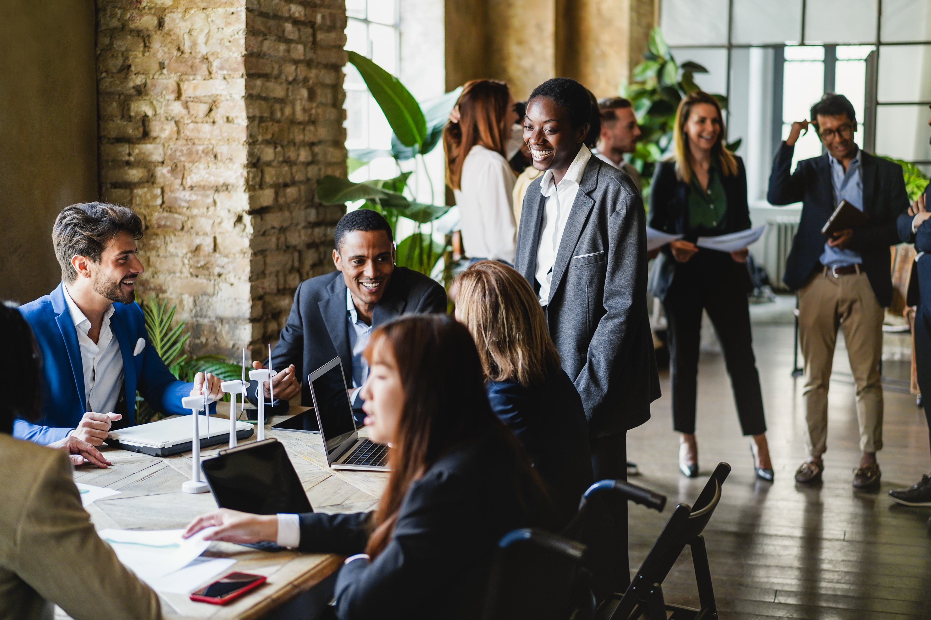 multiracial business people working on sustainable 0023f54d04c6162c2a41