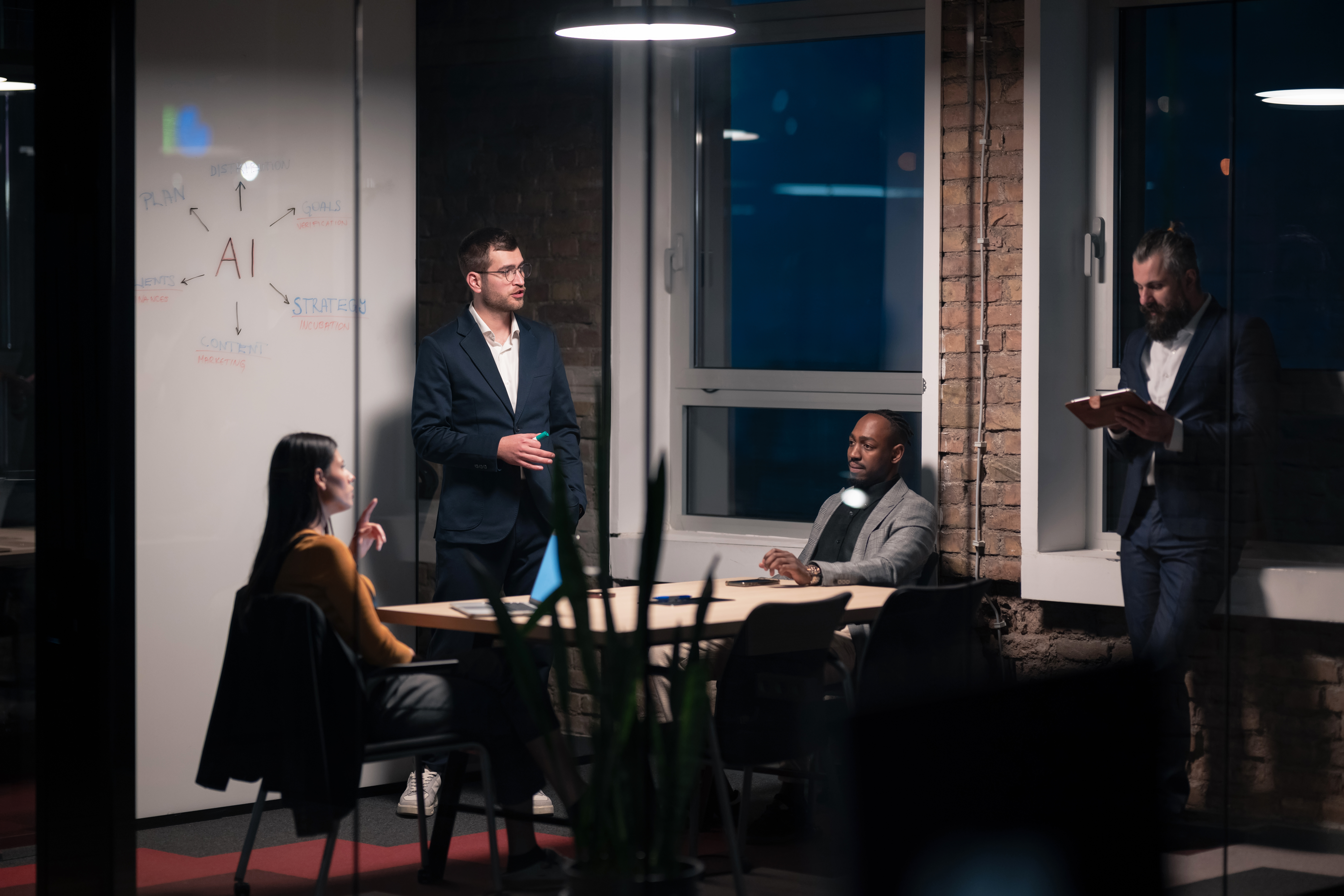 multiracial business team in a modern office durin 3e17ef9c8f041f68301a