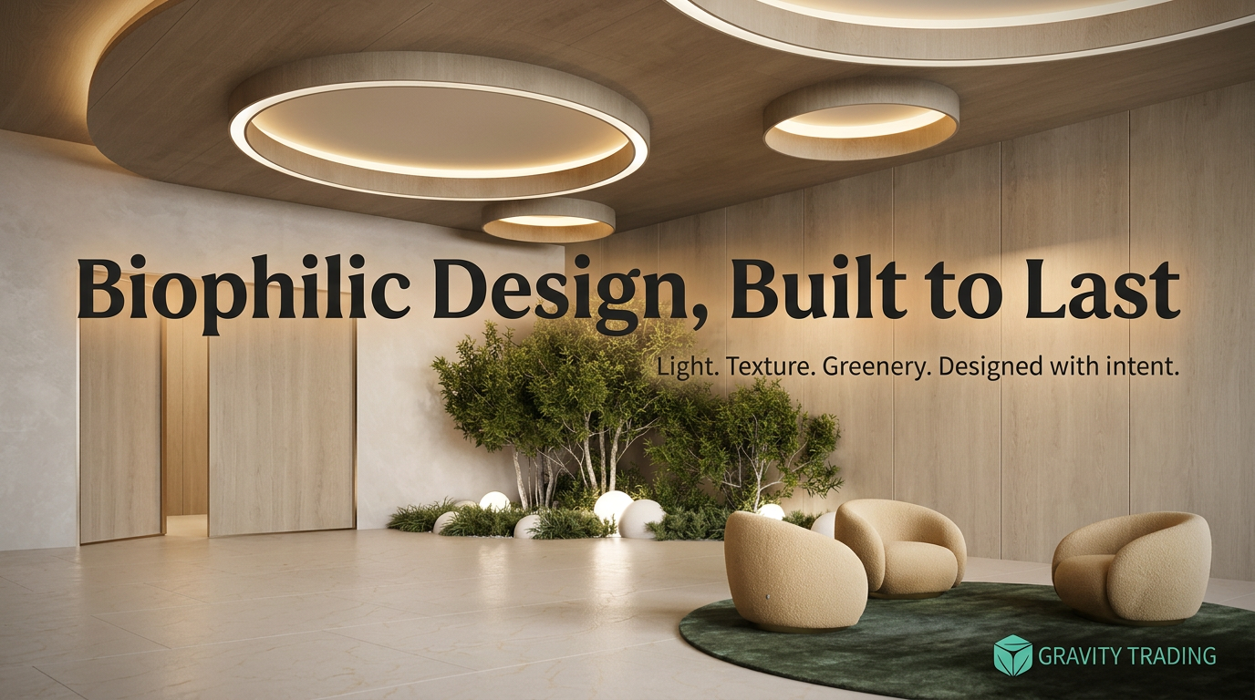 Biophilic Design That Works: Light, Texture, and Greenery in Real Spaces — Gravity Trading insight 1