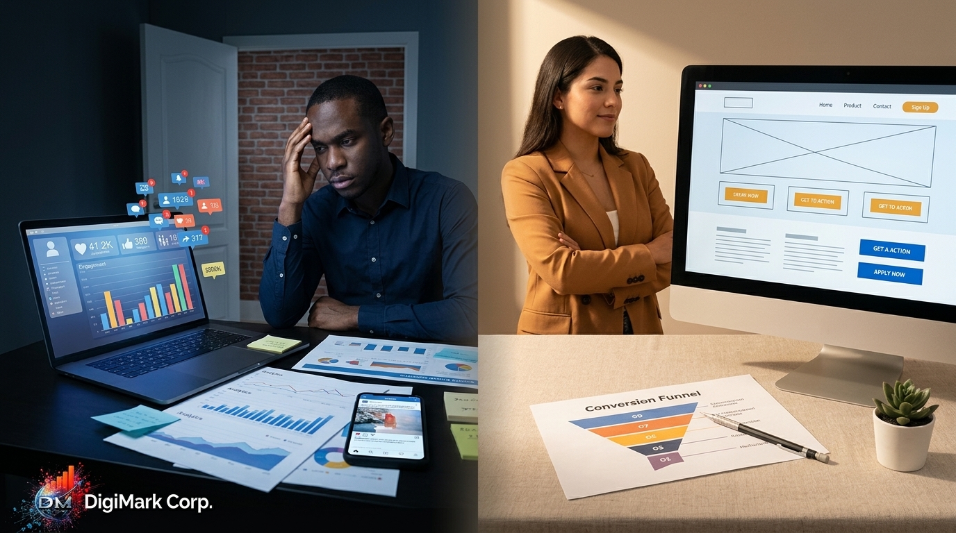 If you want more business from digital marketing, the question is not whether people saw your post, it is whether your website was ready when they arrived. 2