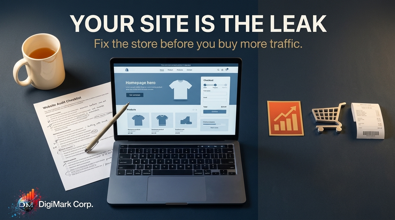Fix the Store, Not the Spend: Ecommerce Website Design That Converts Before Q3 3