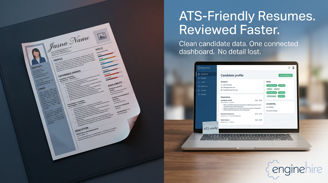 The ATS-Friendly Resume: Clean Data, Faster Decisions in One Dashboard 1 nano banana generated 37c6f0a36631858a0f2a EngineHire