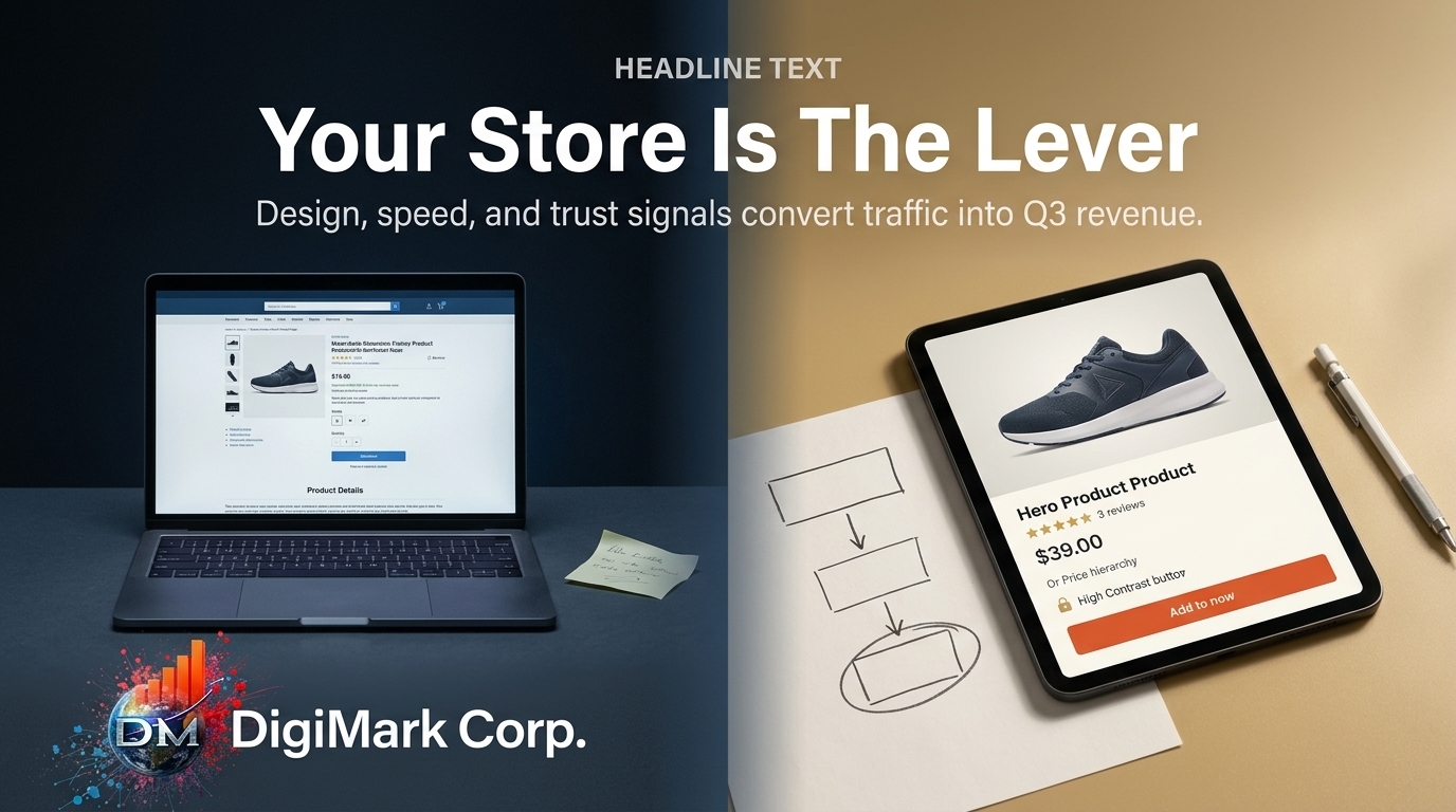 Fix the Store, Not the Spend: Ecommerce Website Design That Converts Before Q3 2