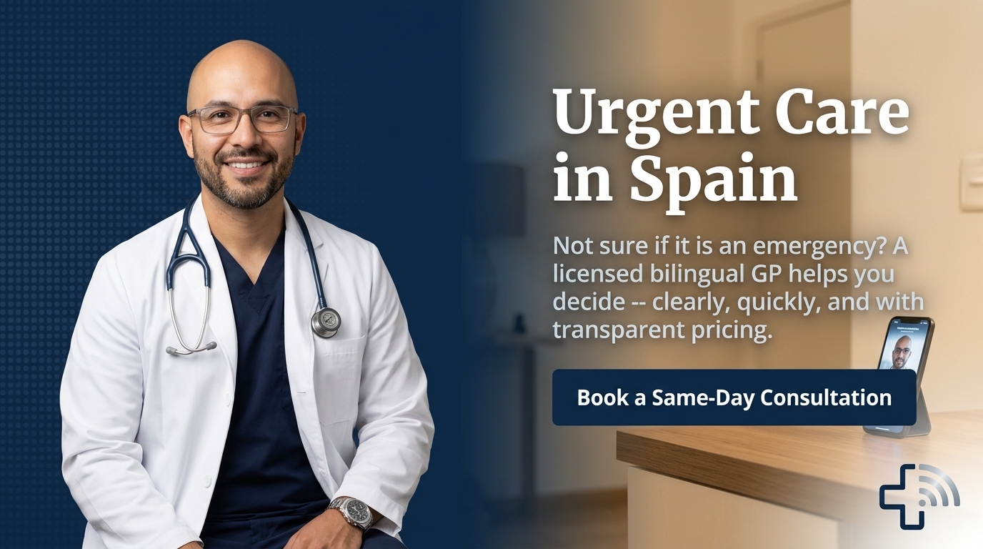 Urgent care near me in Spain: a calm, bilingual path to fast, safe help online