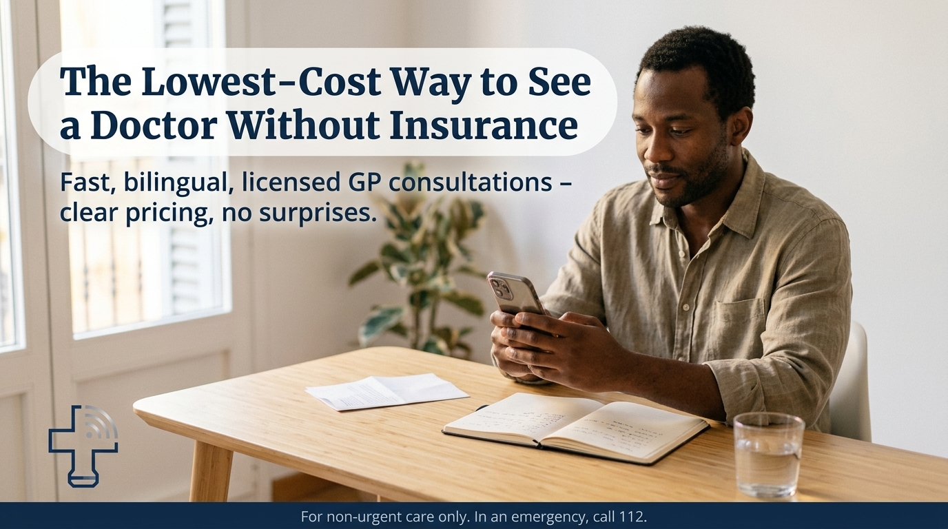 The lowest-cost way to see a doctor without insurance (Spain + EU)